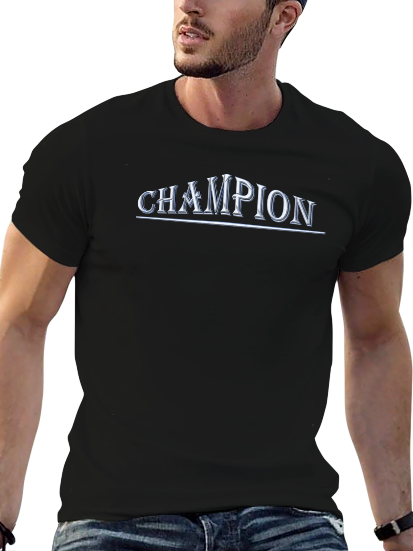 Champion Graphic Black T-Shirt