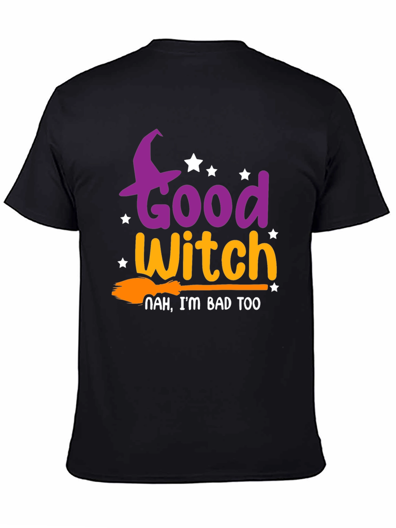 Good Witch/Bad Witch Black T-Shirt Halloween Costume