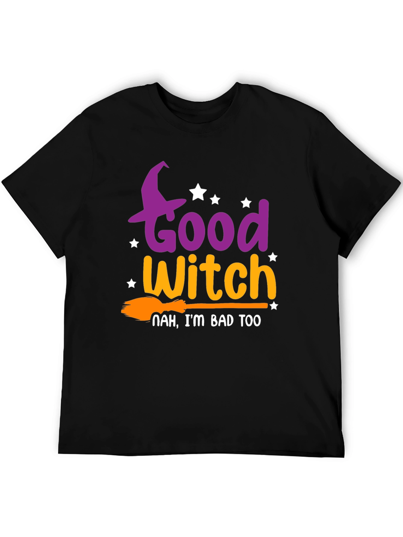 Good Witch/Bad Witch Black T-Shirt Halloween Costume