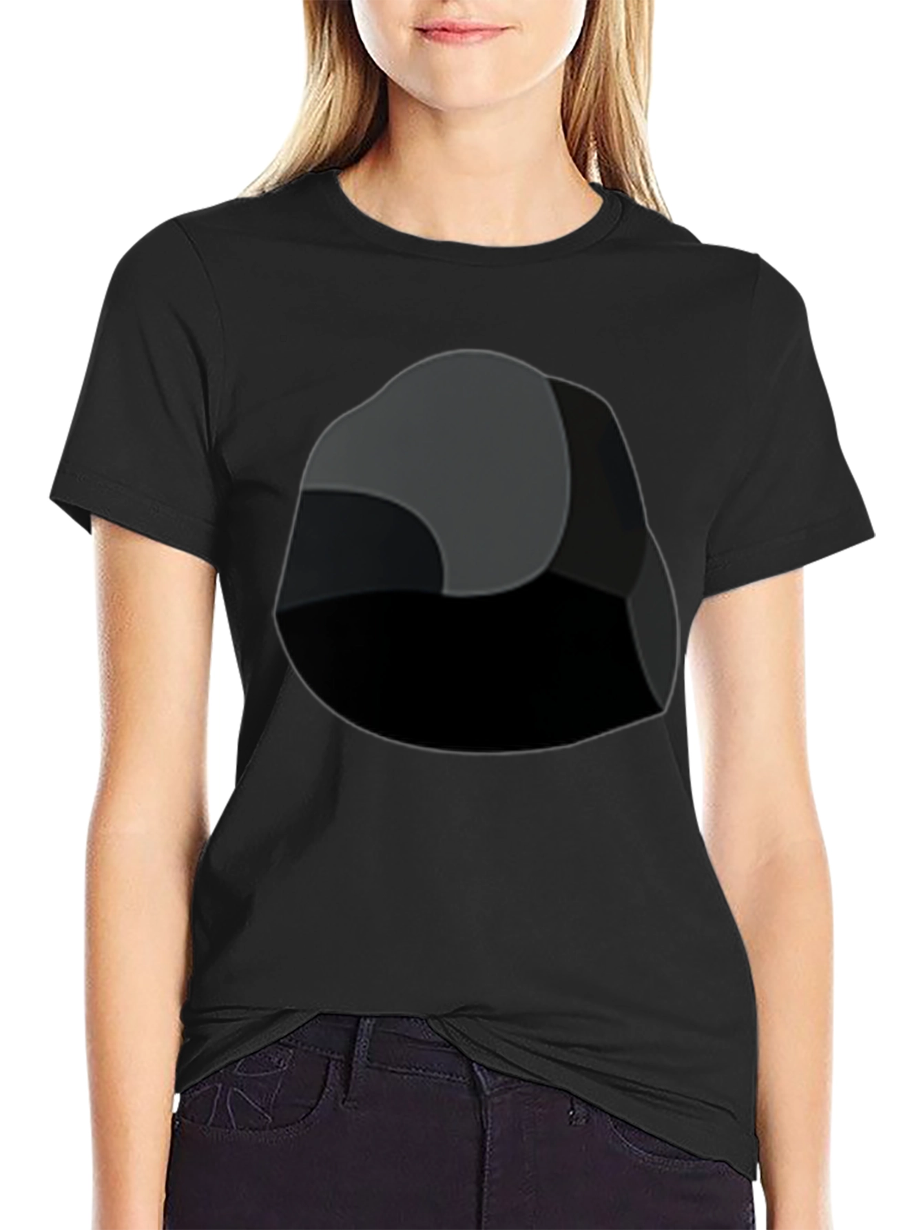 Abstract Rock Graphic Black T-Shirt