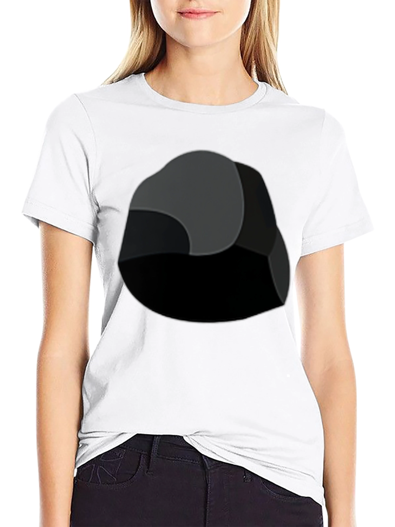 Abstract Rock Graphic Black T-Shirt