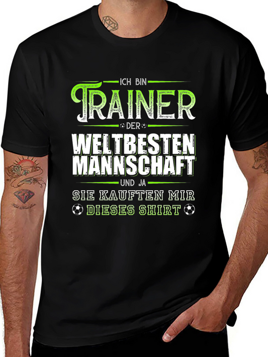 Funny Soccer Trainer T-Shirt - Ich Bin Trainer - German Text