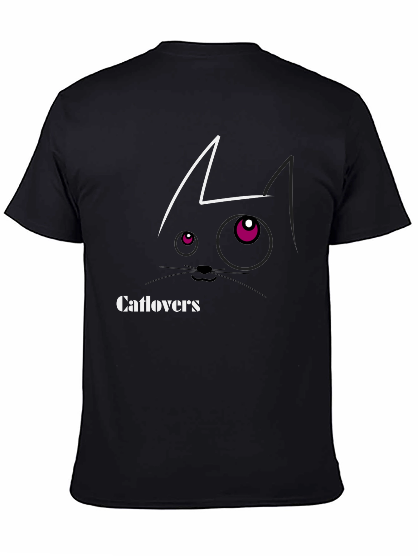 Catlovers Graphic Tee - Stylish Cat Design