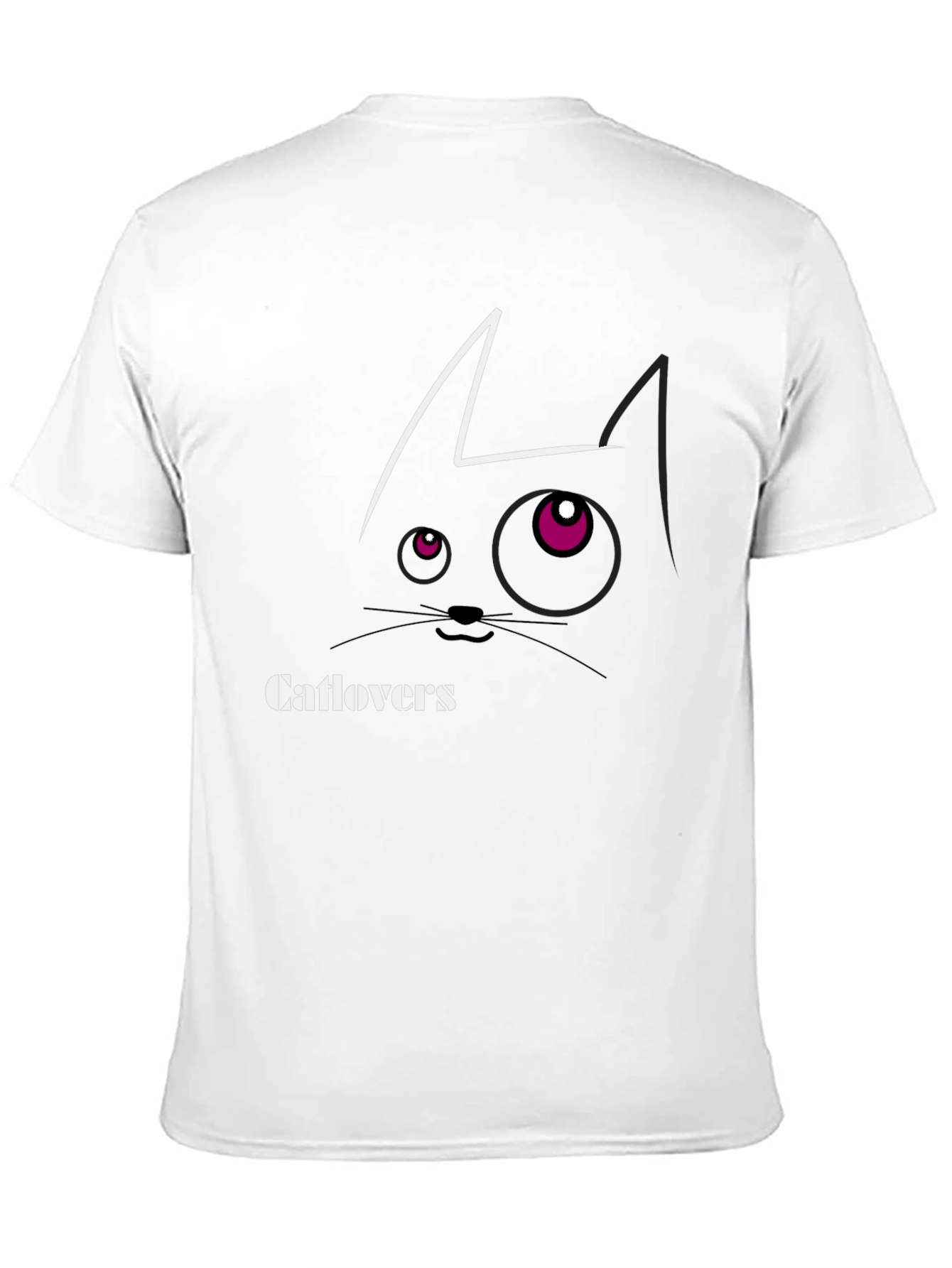Catlovers Graphic Tee - Stylish Cat Design