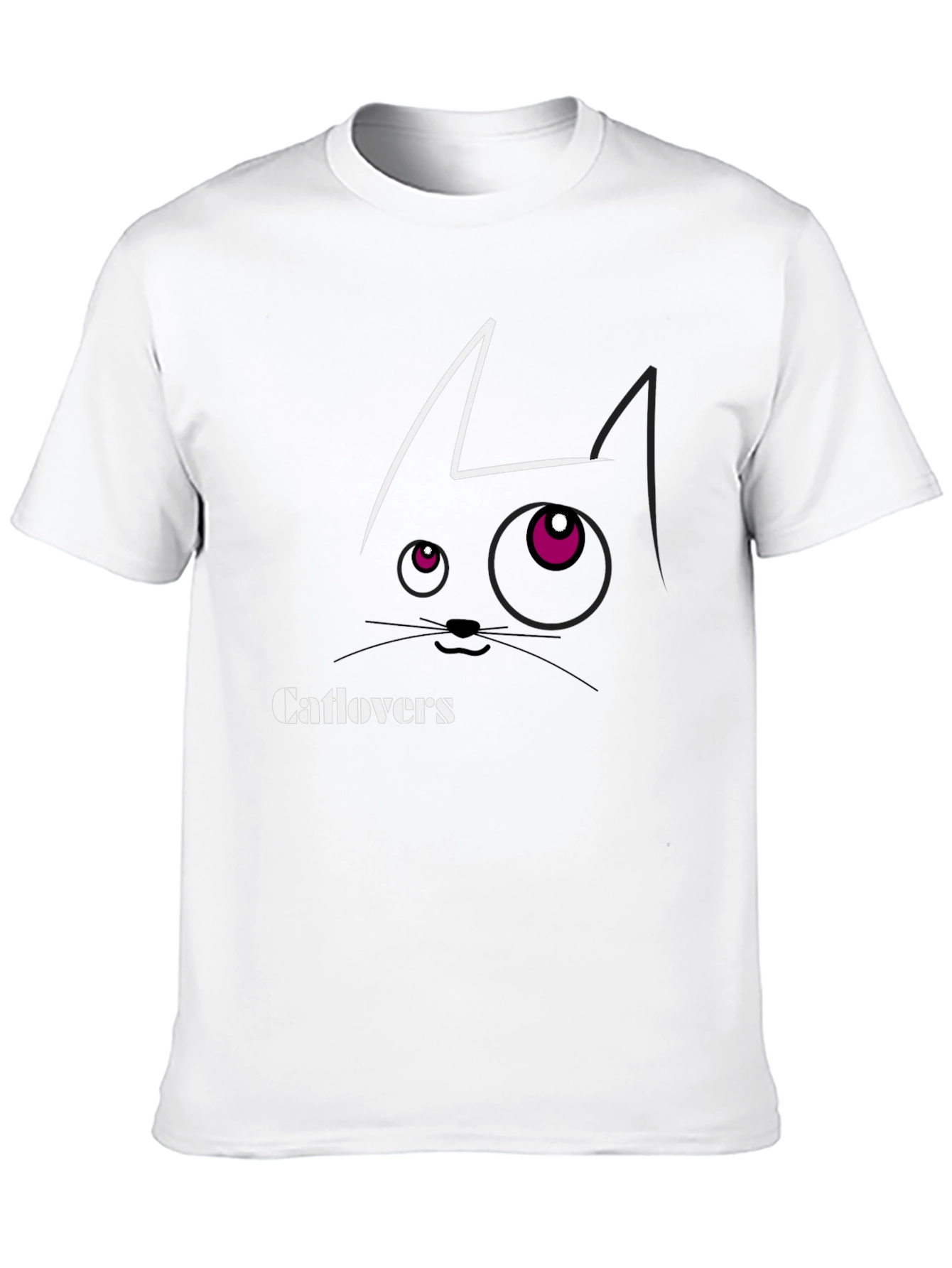 Catlovers Graphic Tee - Stylish Cat Design