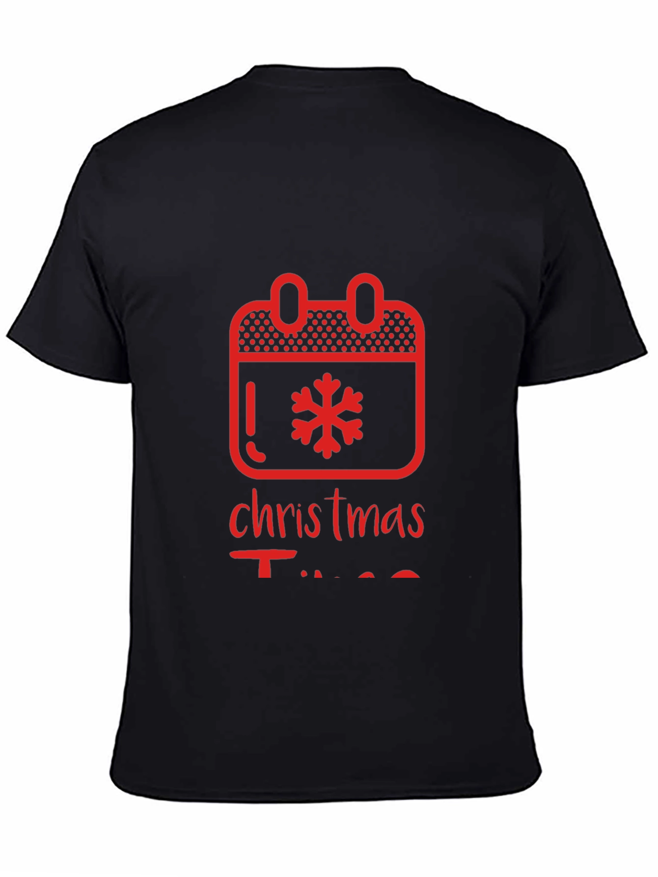 Christmas Time Calendar Snowflake Graphic Tee