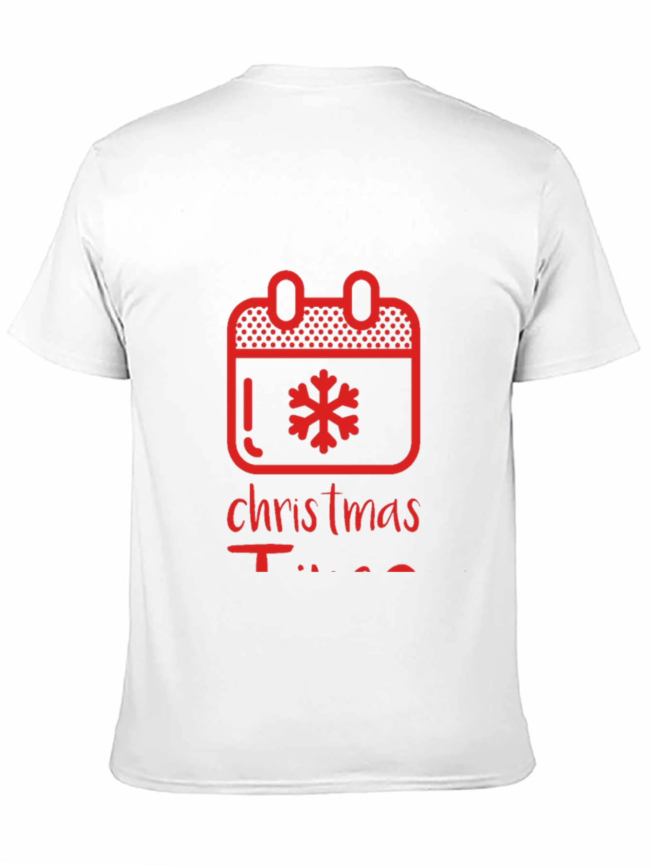 Christmas Time Calendar Snowflake Graphic Tee
