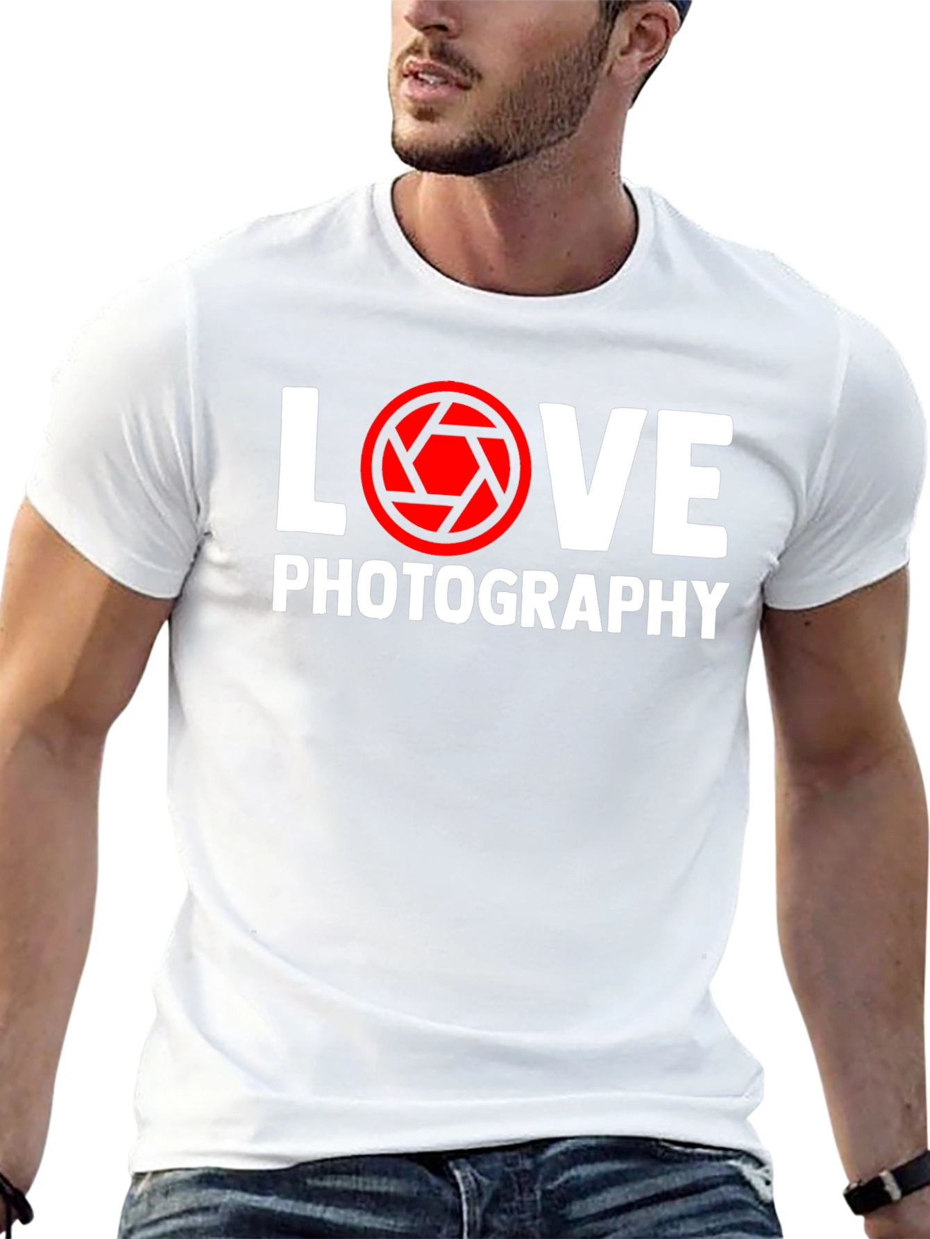Love Photography T-Shirt - Camera Lens Graphic Tee
