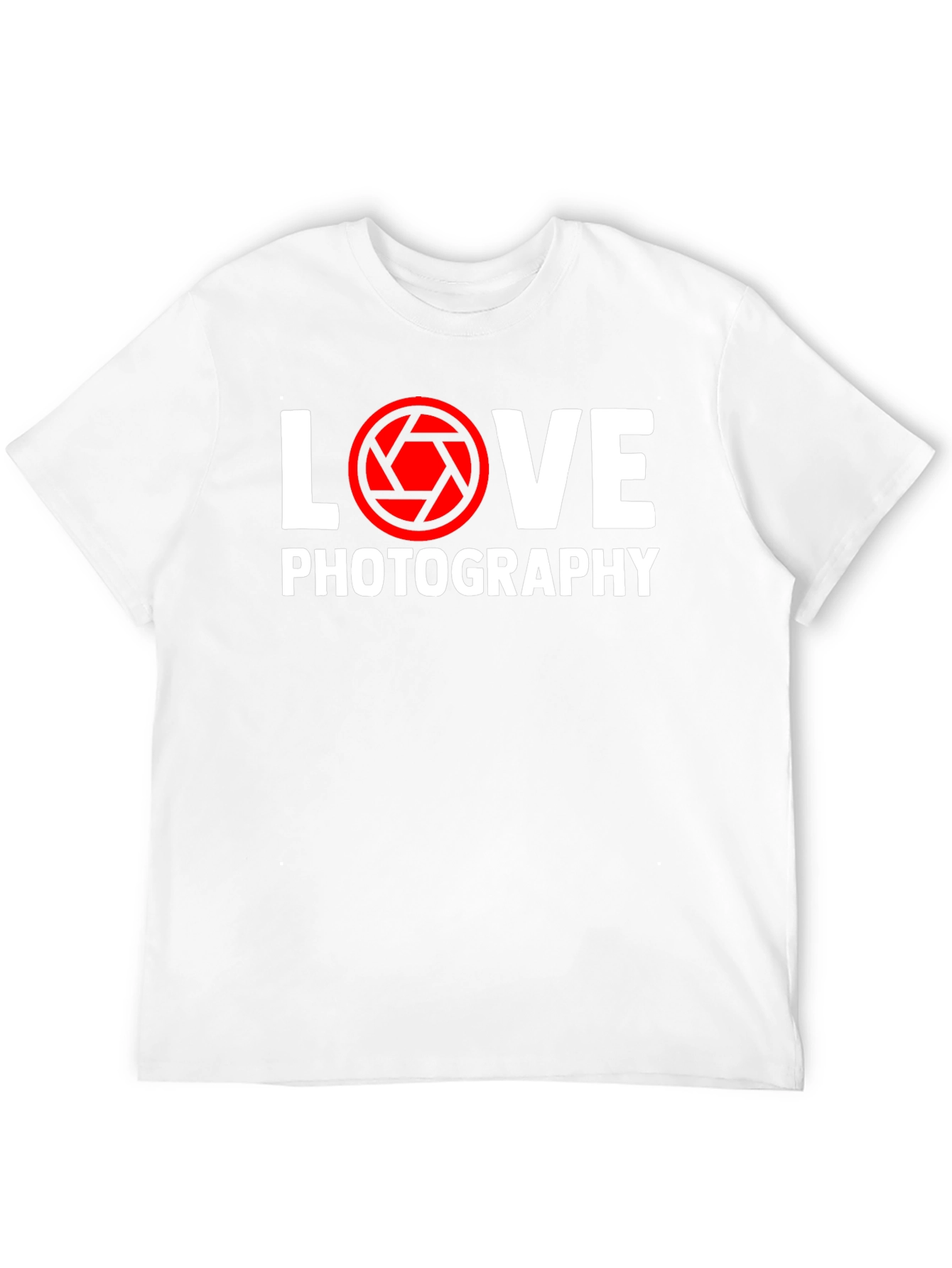 Love Photography T-Shirt - Camera Lens Graphic Tee