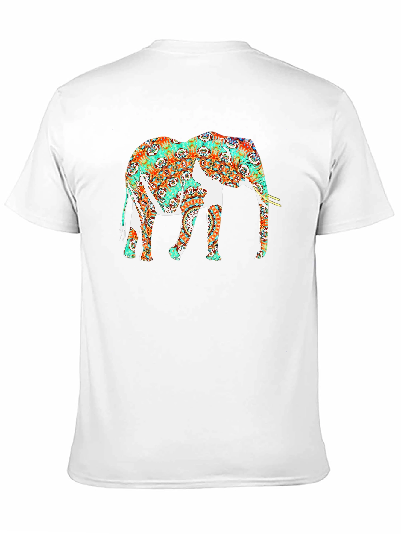 Elephant Mandala Graphic Black T-Shirt