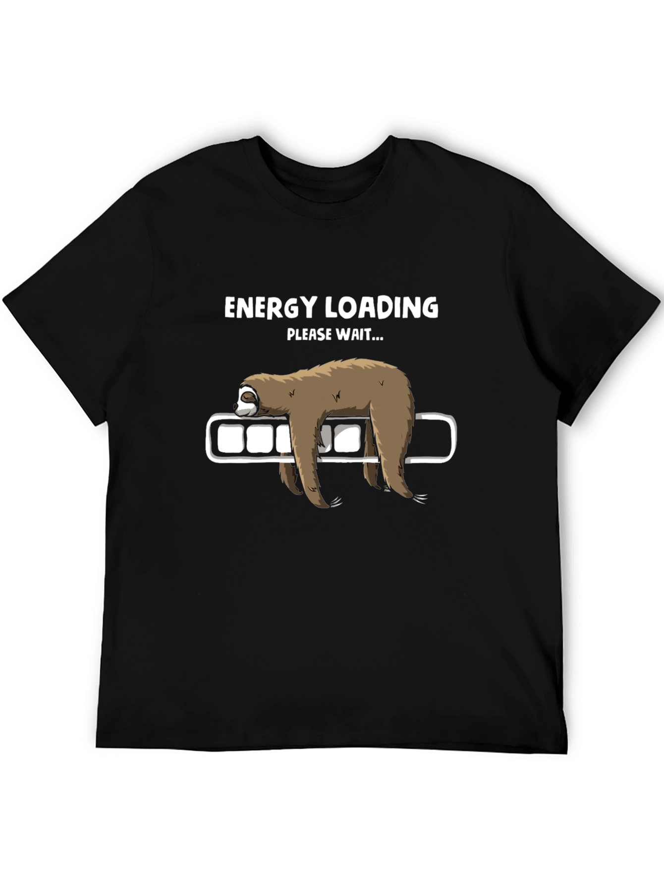 Energy Loading Sloth Graphic T-Shirt - Relaxed Fit