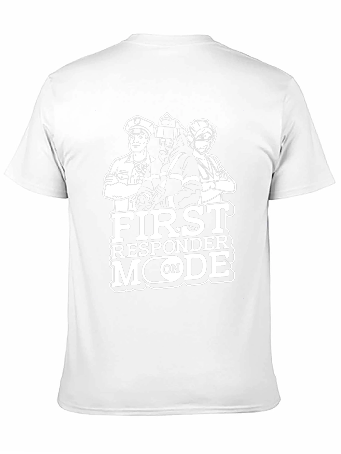 First Responder Mode Black Graphic T-Shirt