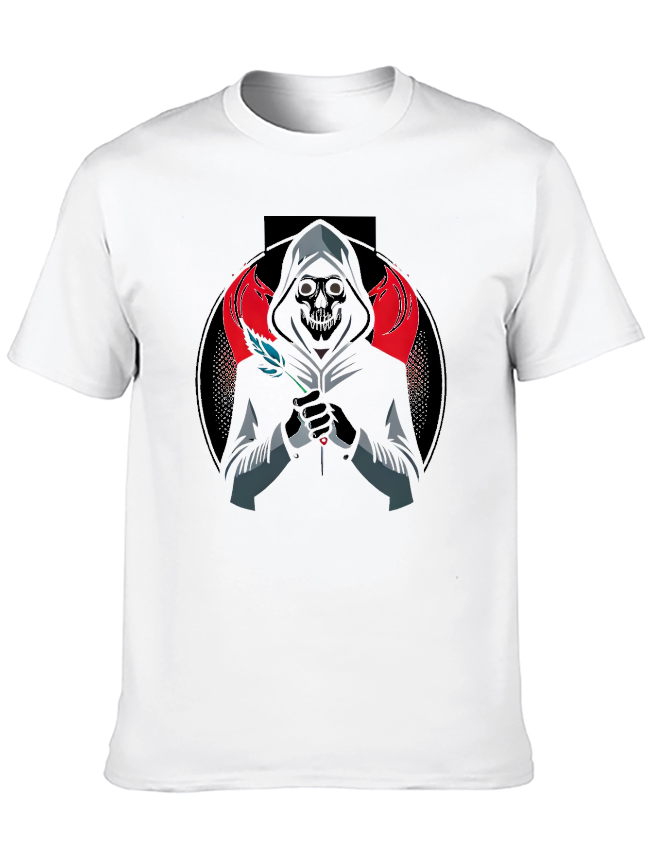 Grim Reaper Graphic Tee - Dark Aesthetic