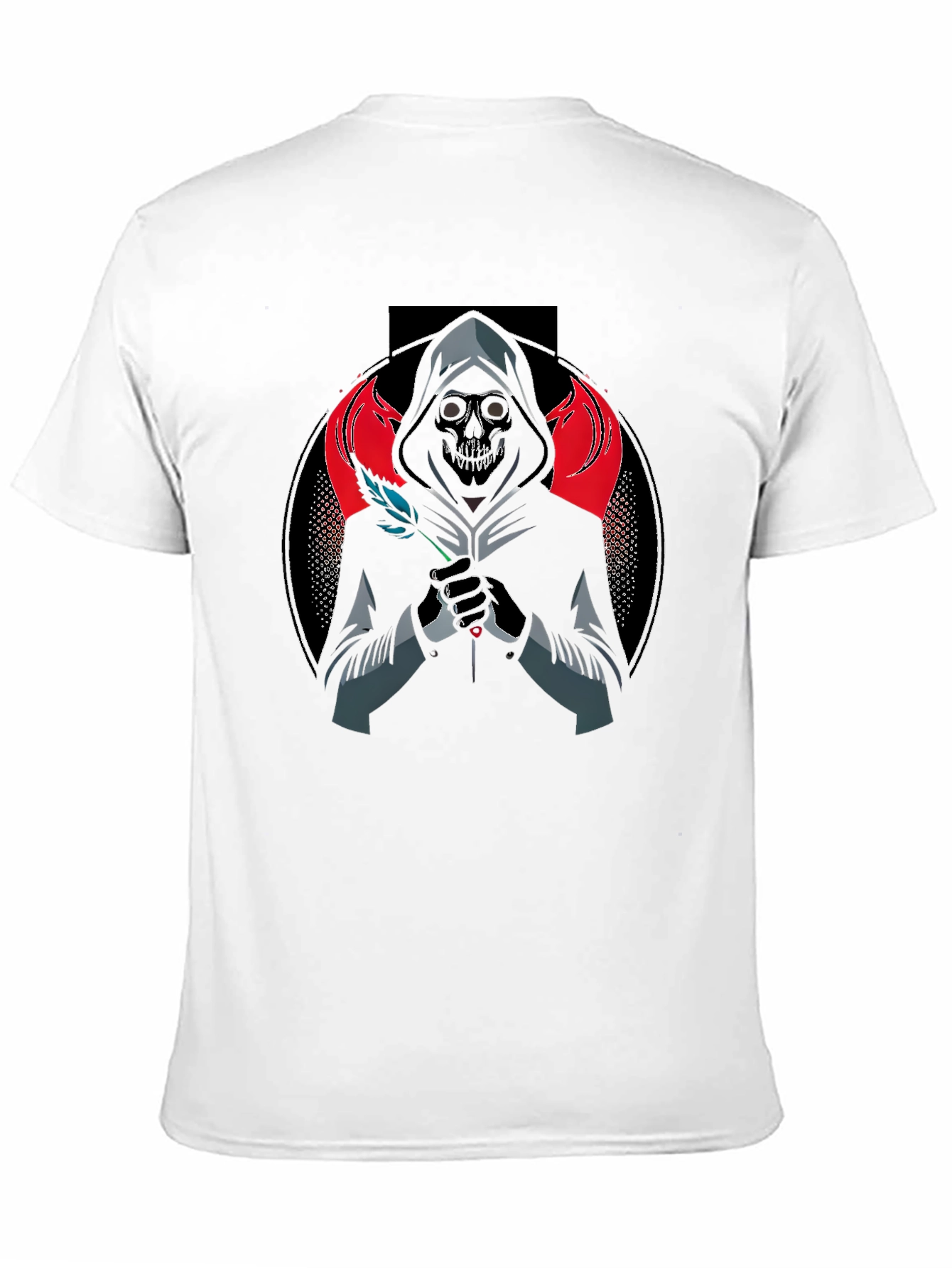 Grim Reaper Graphic Tee - Dark Aesthetic