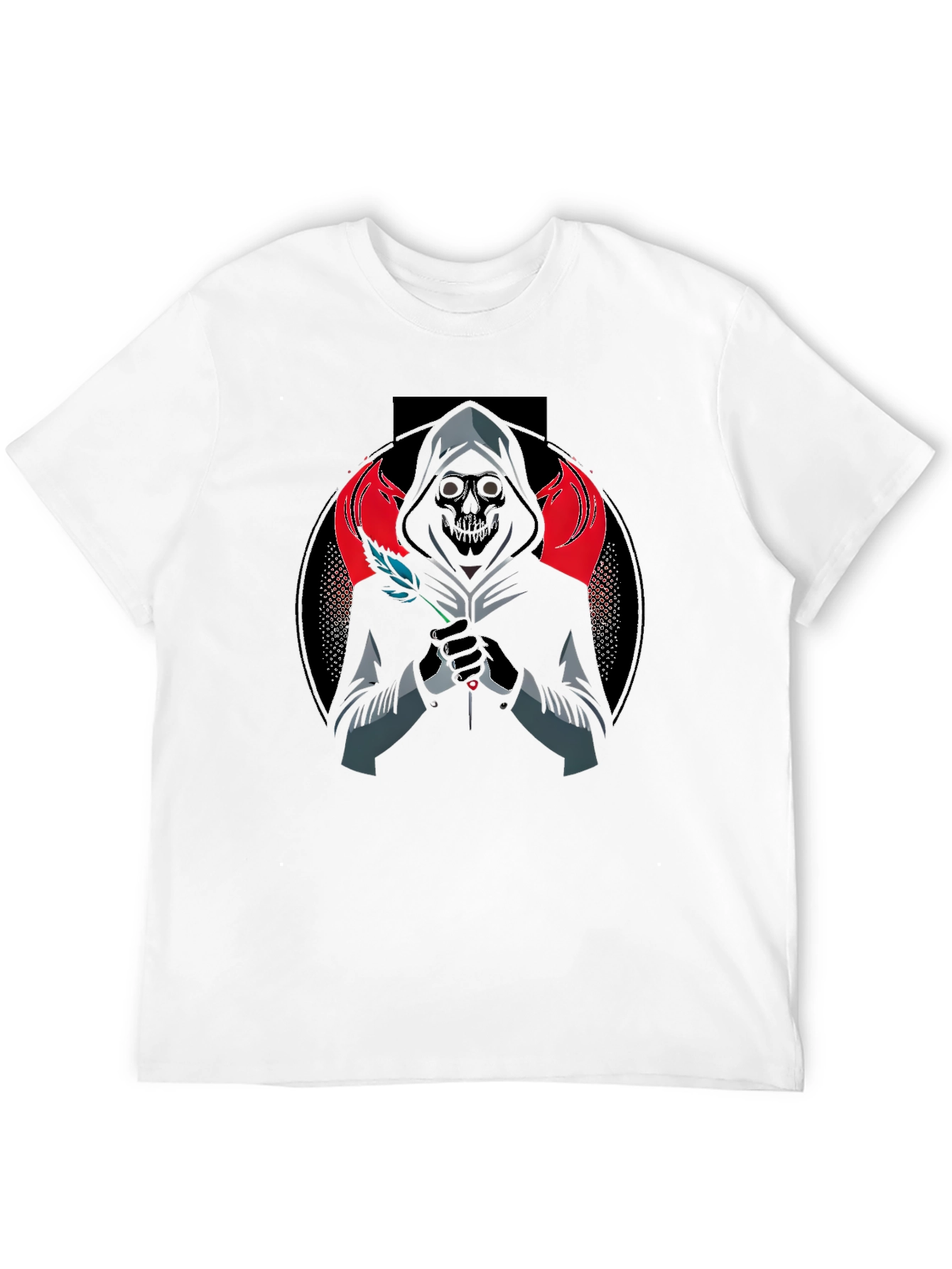 Grim Reaper Graphic Tee - Dark Aesthetic