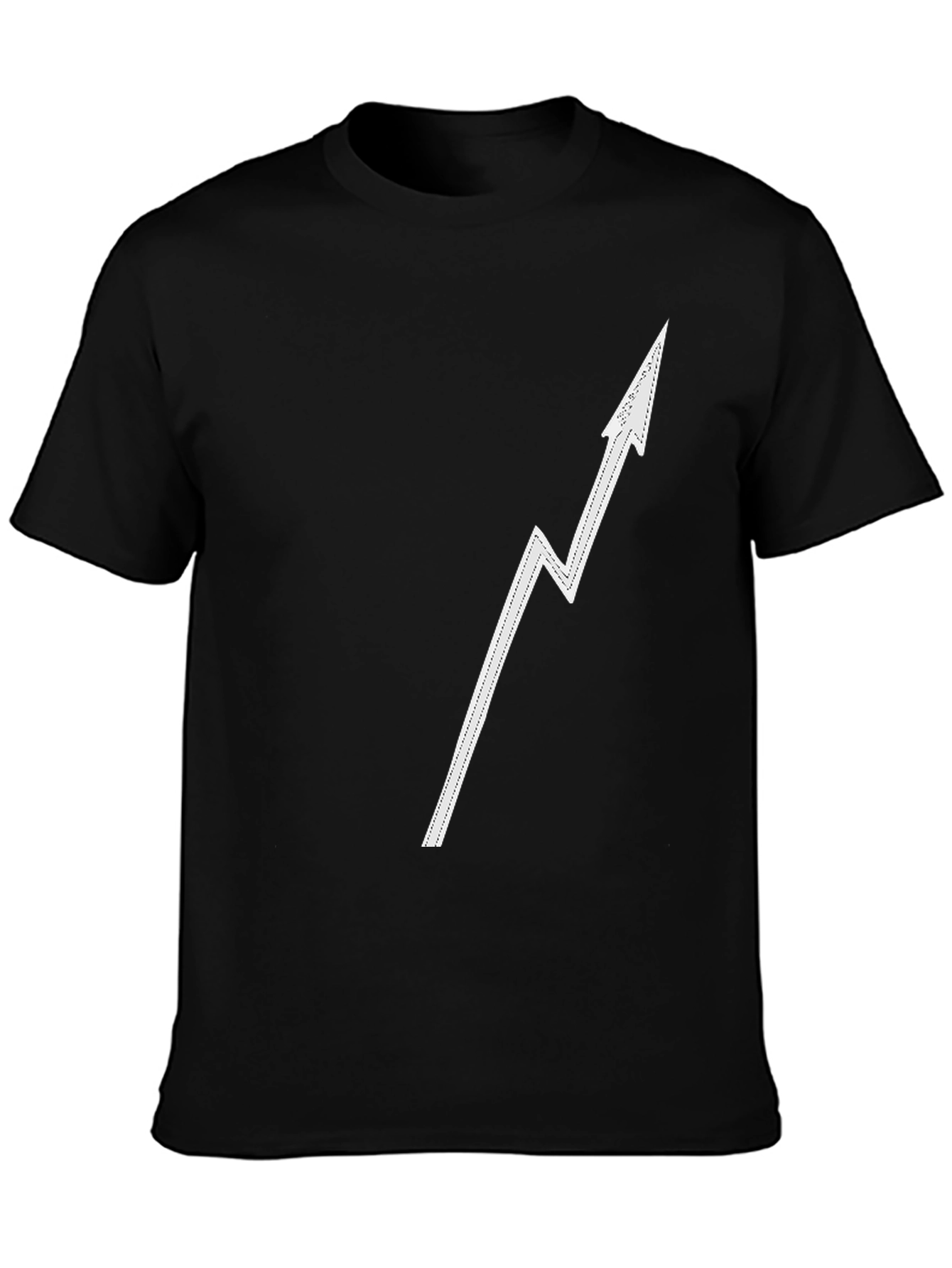 Modern Arrow Graphic Tee - Black Casual Shirt