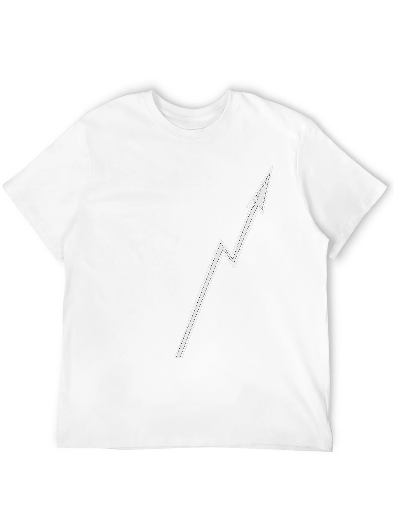 Modern Arrow Graphic Tee - Black Casual Shirt