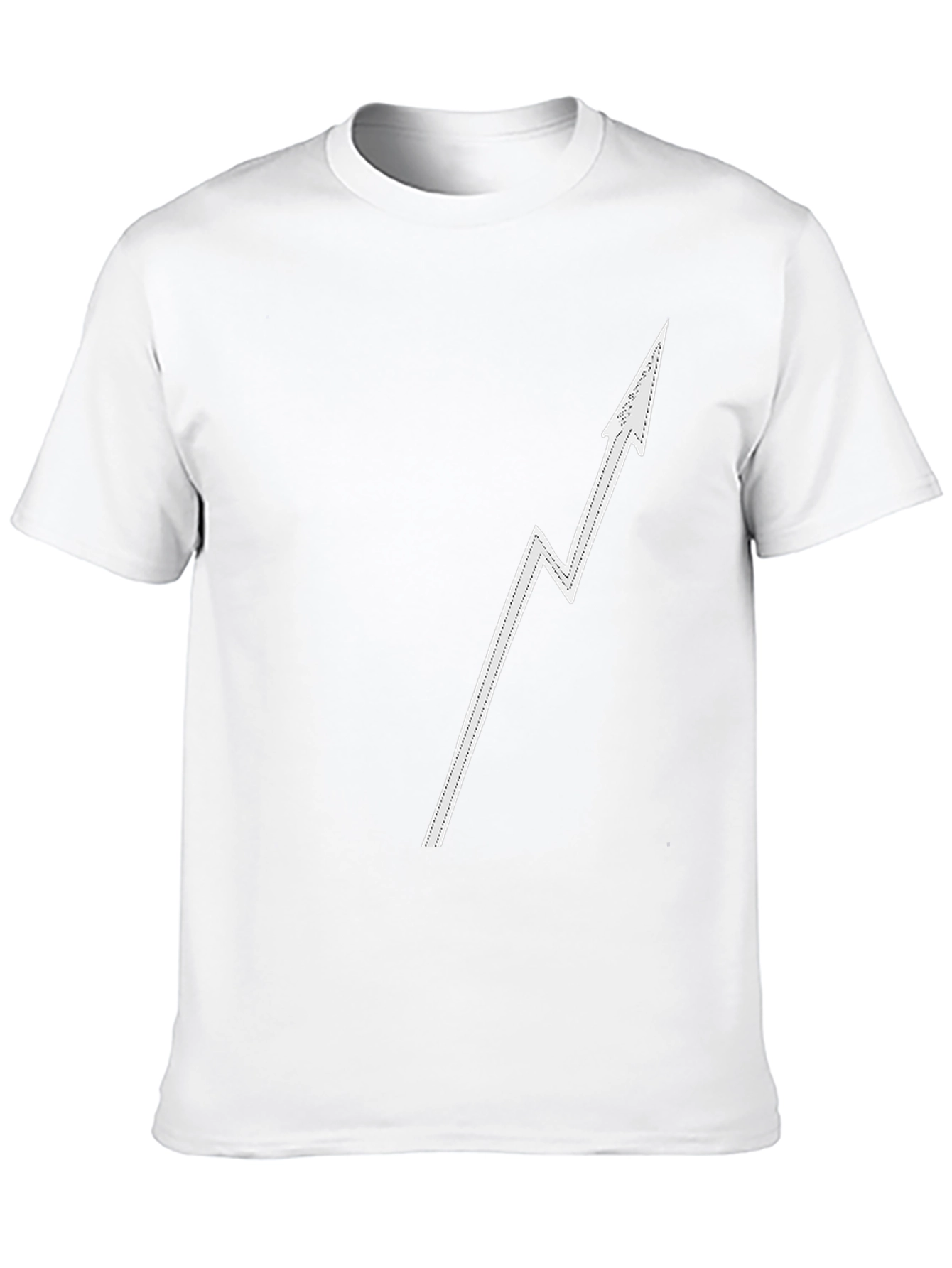 Modern Arrow Graphic Tee - Black Casual Shirt
