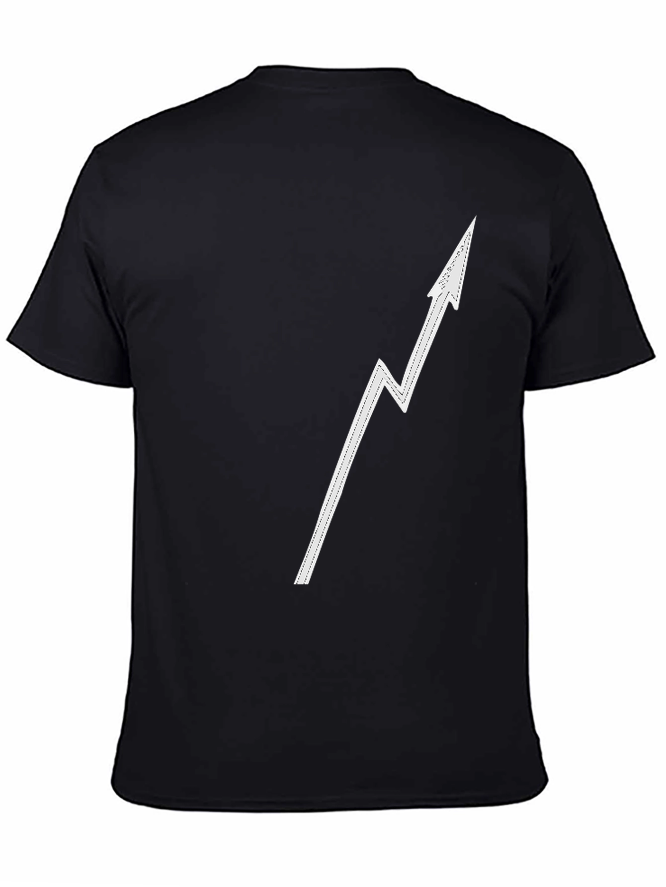 Modern Arrow Graphic Tee - Black Casual Shirt