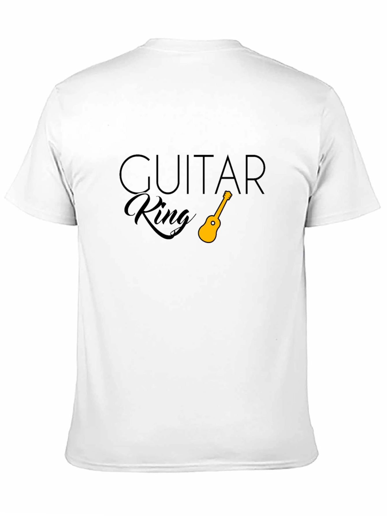 Guitar King Black T-Shirt - Music Lover Tee