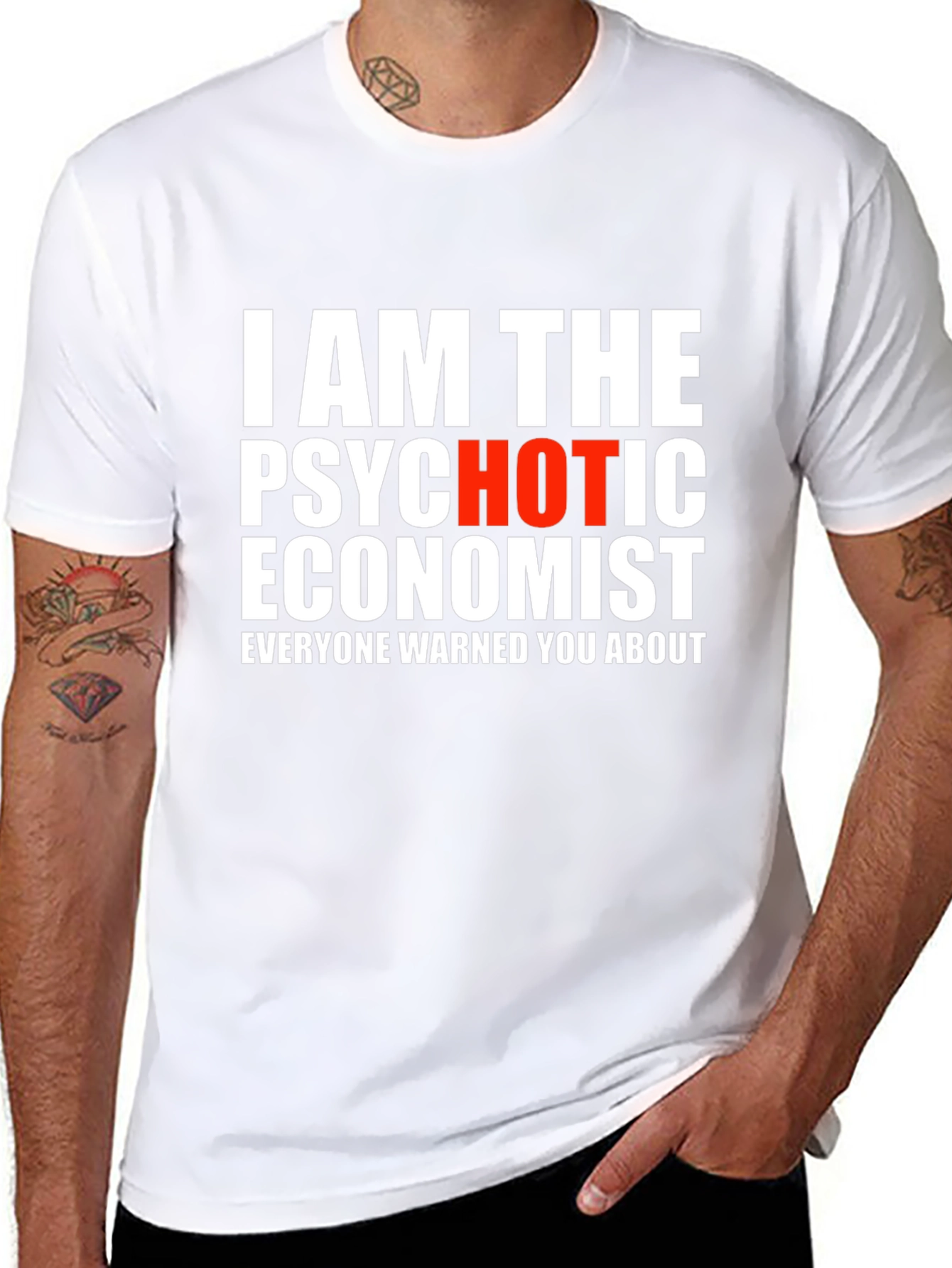 Psychotic Economist Graphic Tee - Bold Statement Shirt