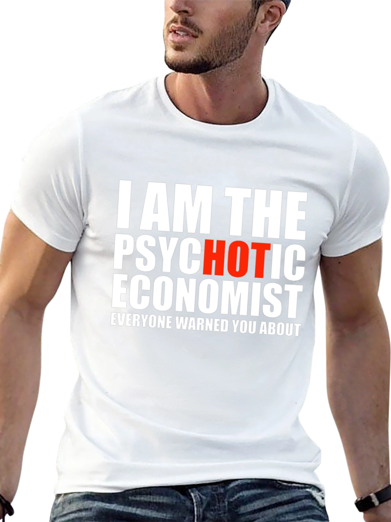 Psychotic Economist Graphic Tee - Bold Statement Shirt