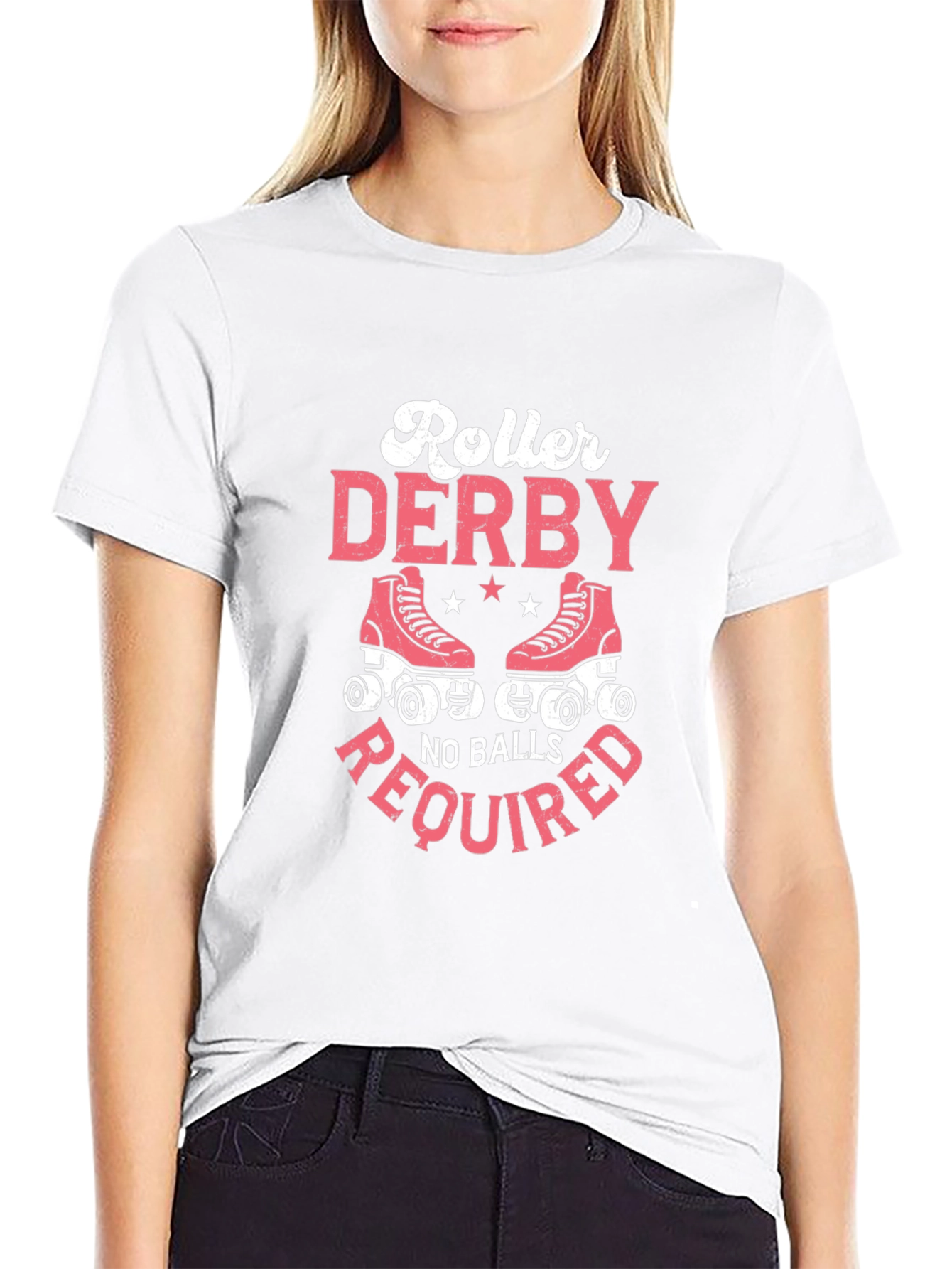 Roller Derby No Balls Required Graphic Tee
