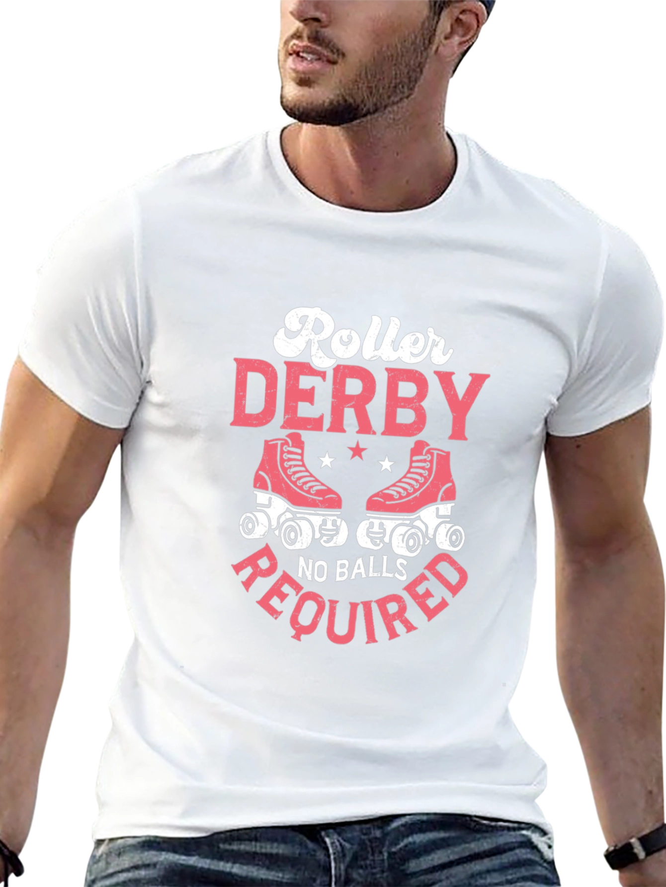 Roller Derby No Balls Required Graphic Tee