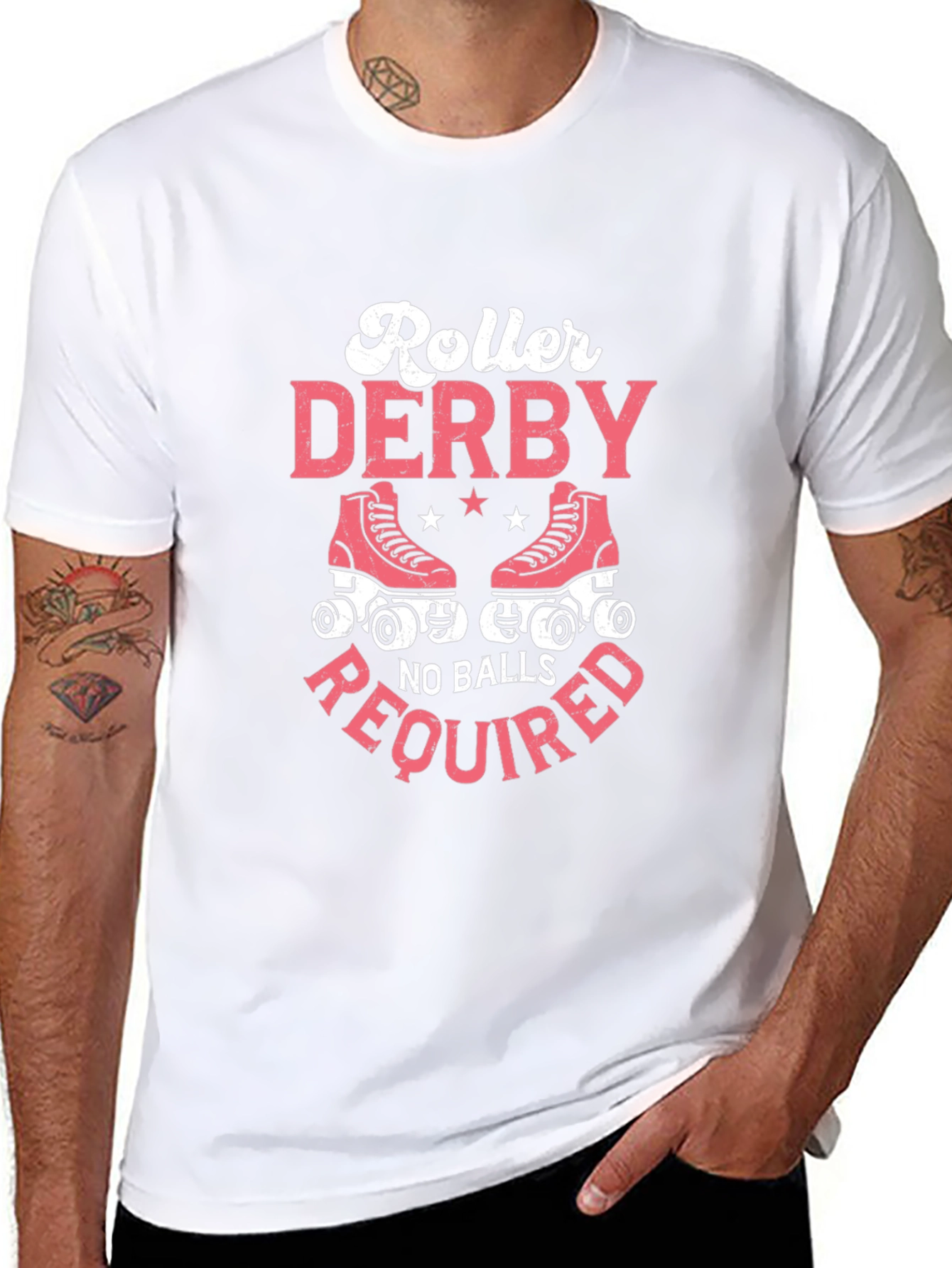 Roller Derby No Balls Required Graphic Tee