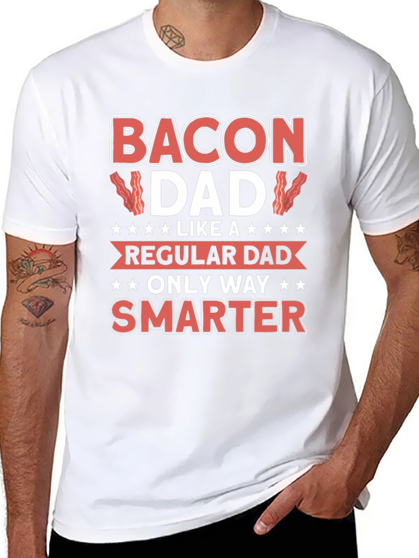 Bacon Dad T-Shirt - Funny Fathers Day Tee