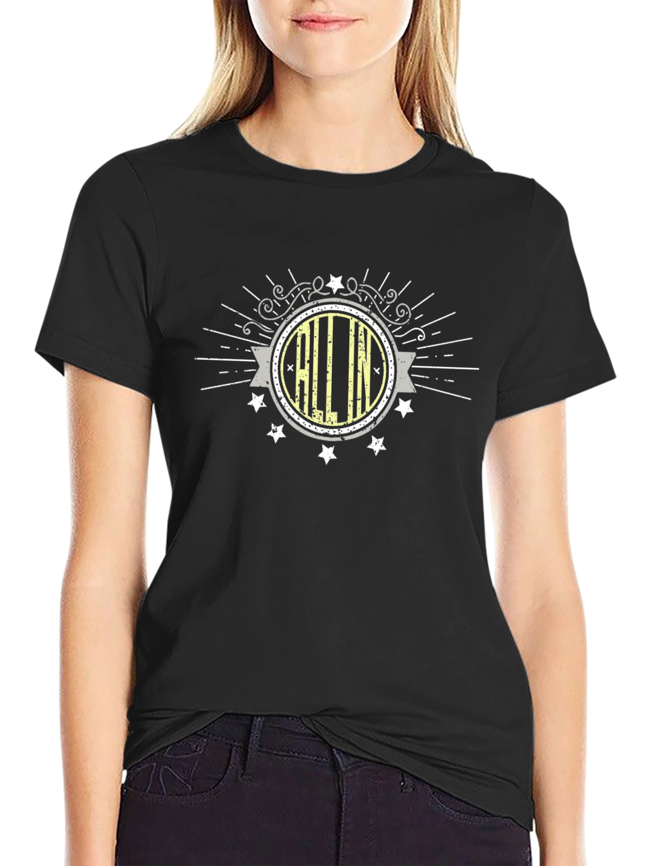 Retro ALL IN Graphic Tee - Stylish Comfort