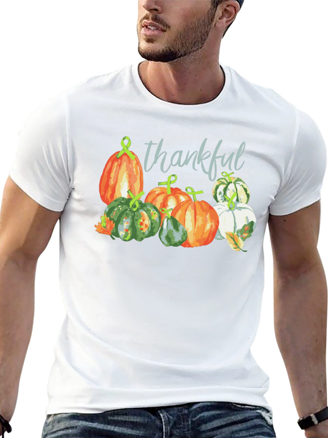 Thankful Pumpkin Patch Black T-Shirt Fall Season Tee