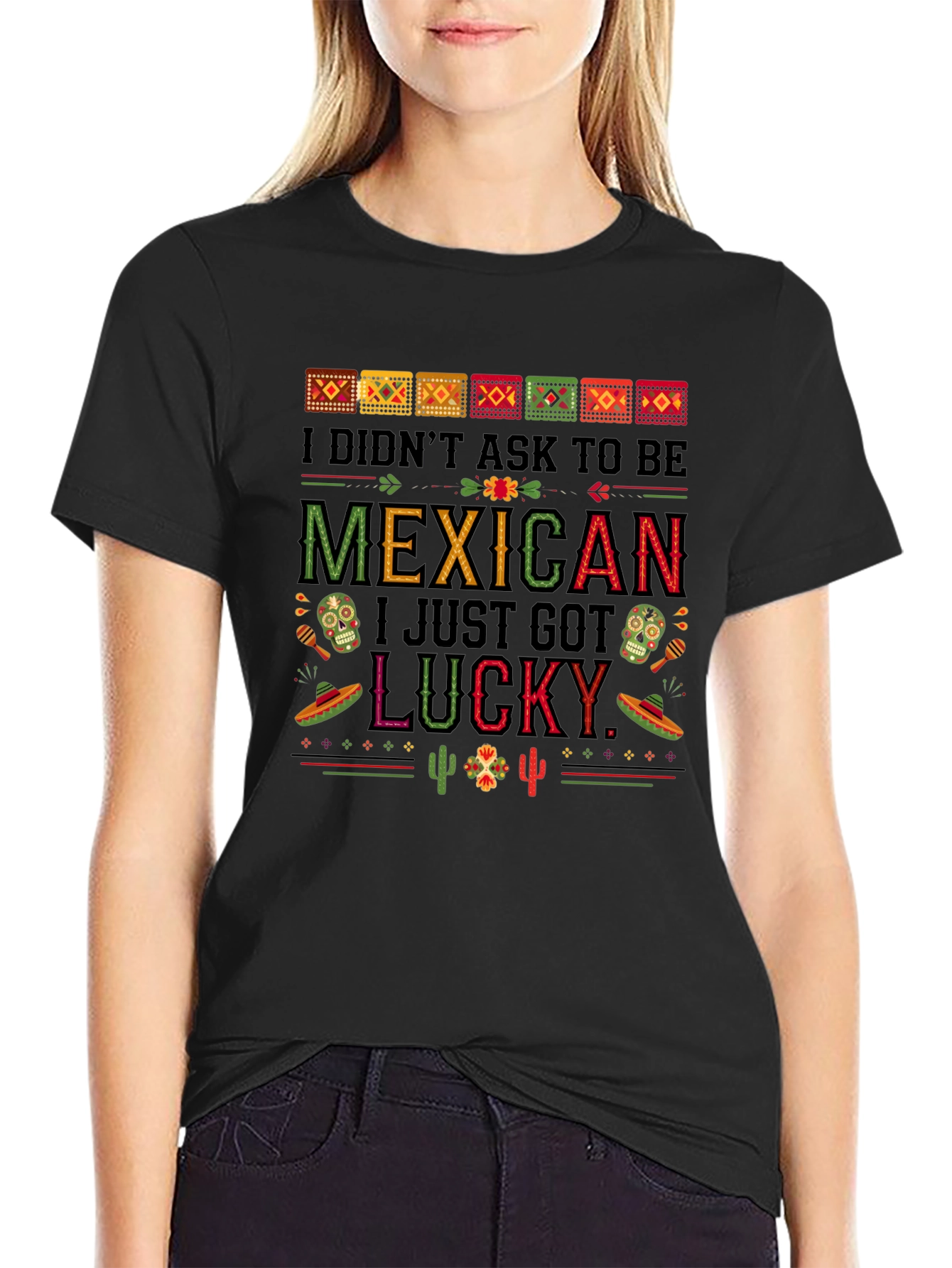 I Didnt Ask to Be Mexican Graphic Tee