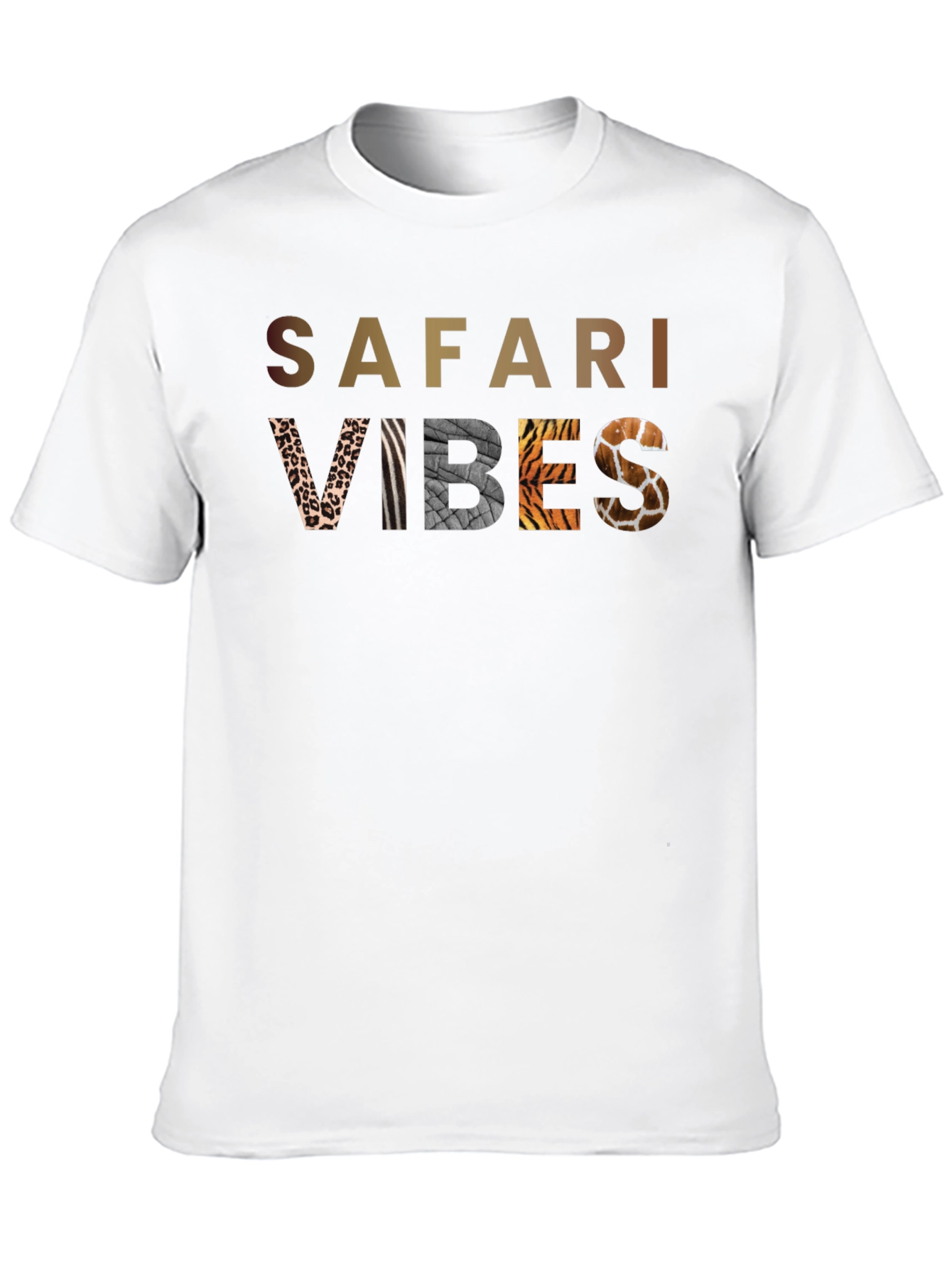 Safari Vibes Graphic T-Shirt - Stylish Animal Print Tee