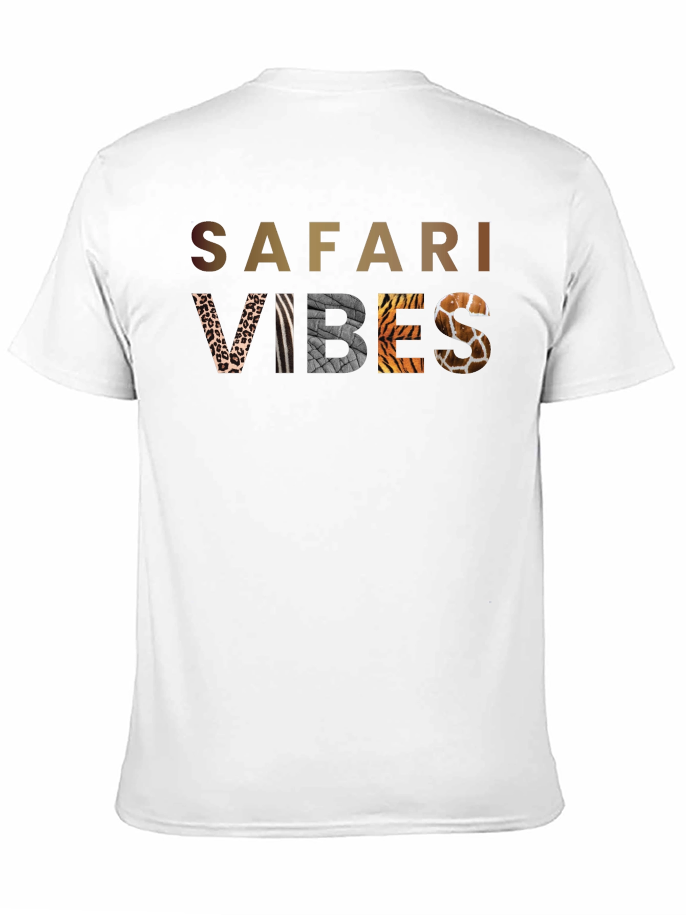 Safari Vibes Graphic T-Shirt - Stylish Animal Print Tee