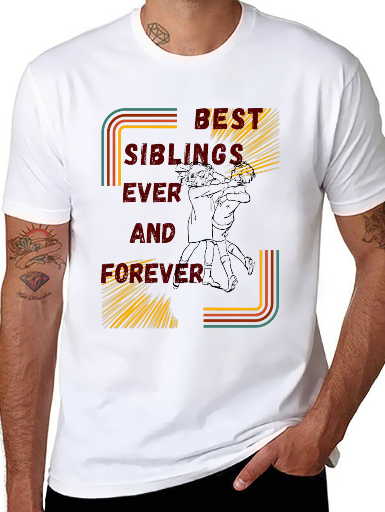 Best Siblings Ever Graphic T-Shirt