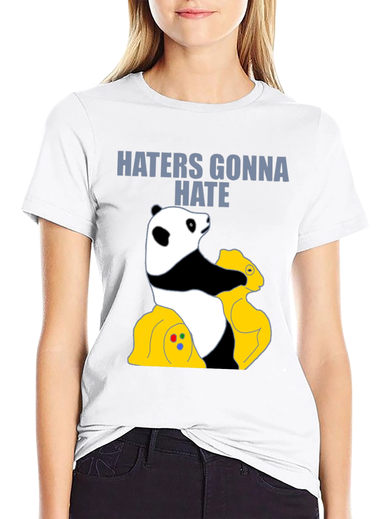 Haters Gonna Hate Panda Graphic Tee