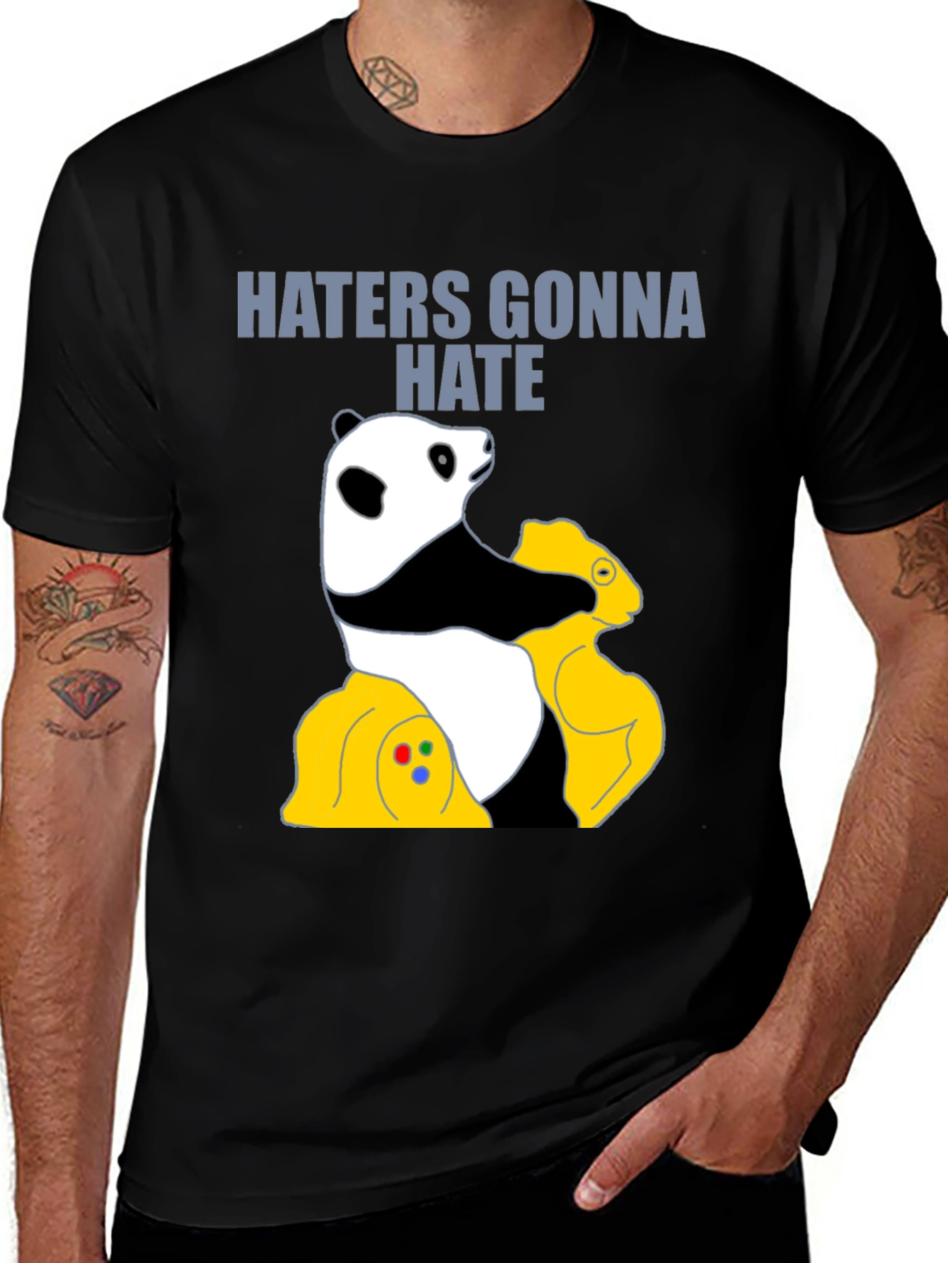 Haters Gonna Hate Panda Graphic Tee