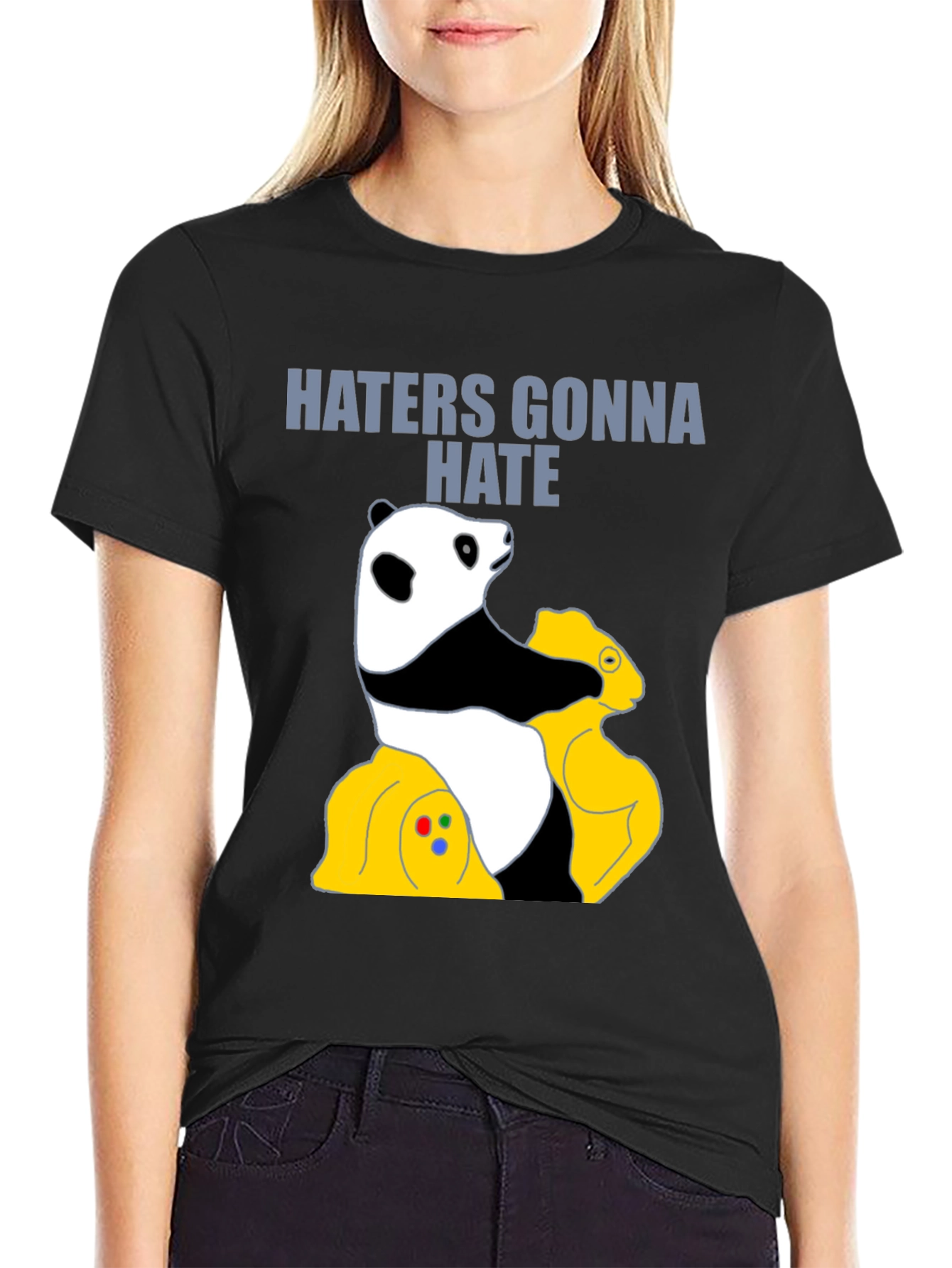 Haters Gonna Hate Panda Graphic Tee