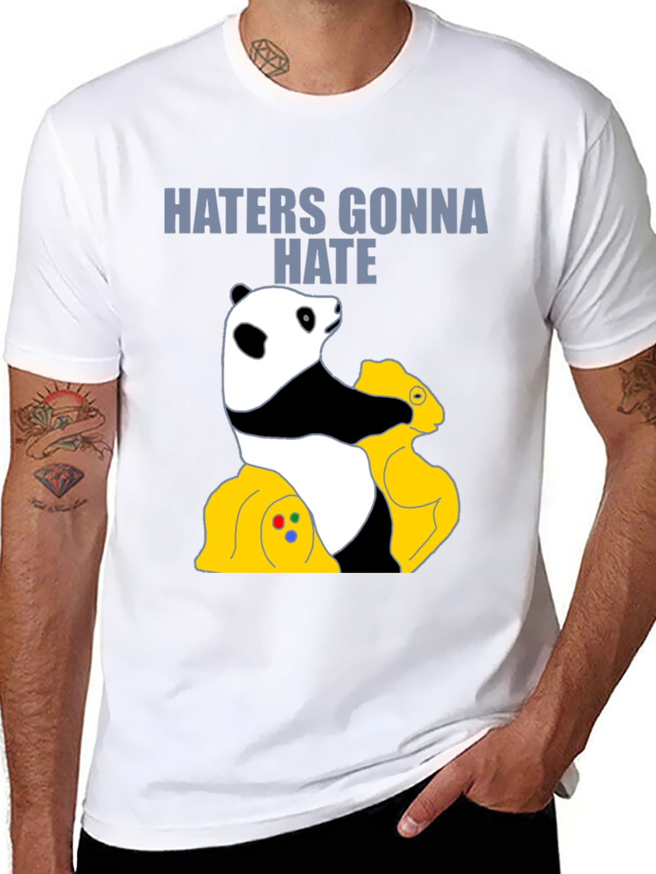 Haters Gonna Hate Panda Graphic Tee