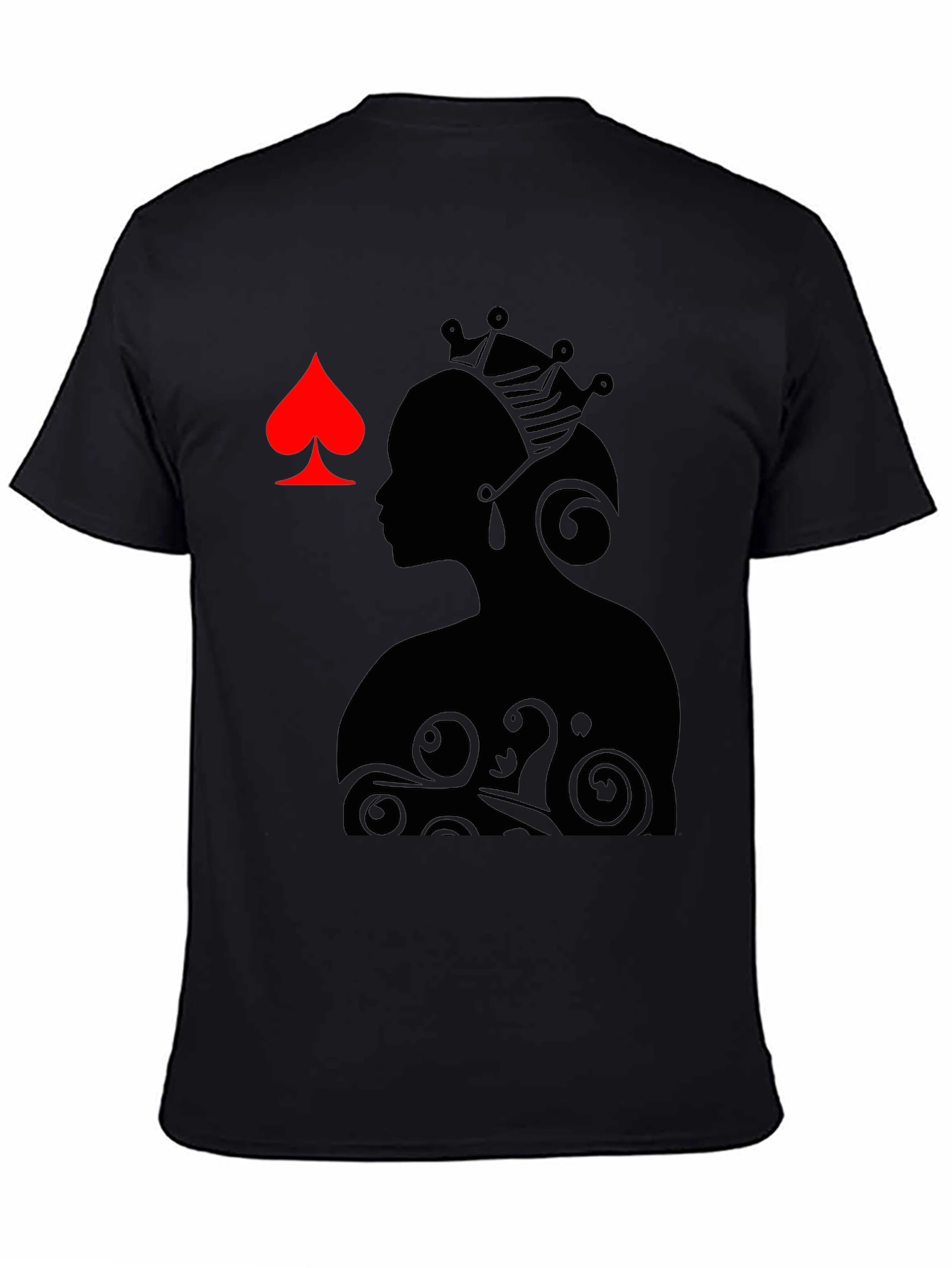 Queen of Spades Graphic Tee - Black
