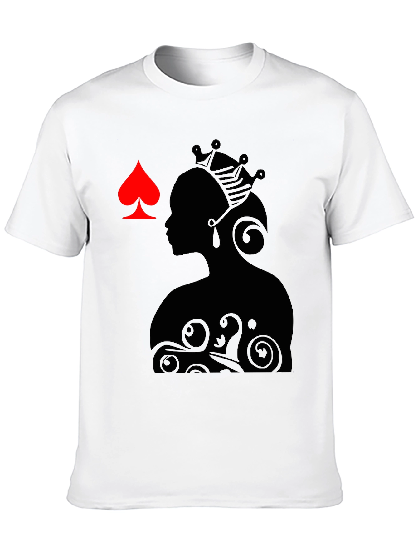 Queen of Spades Graphic Tee - Black