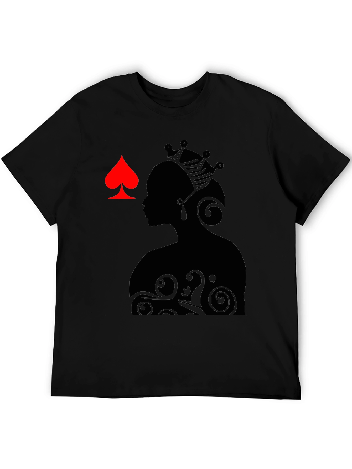 Queen of Spades Graphic Tee - Black