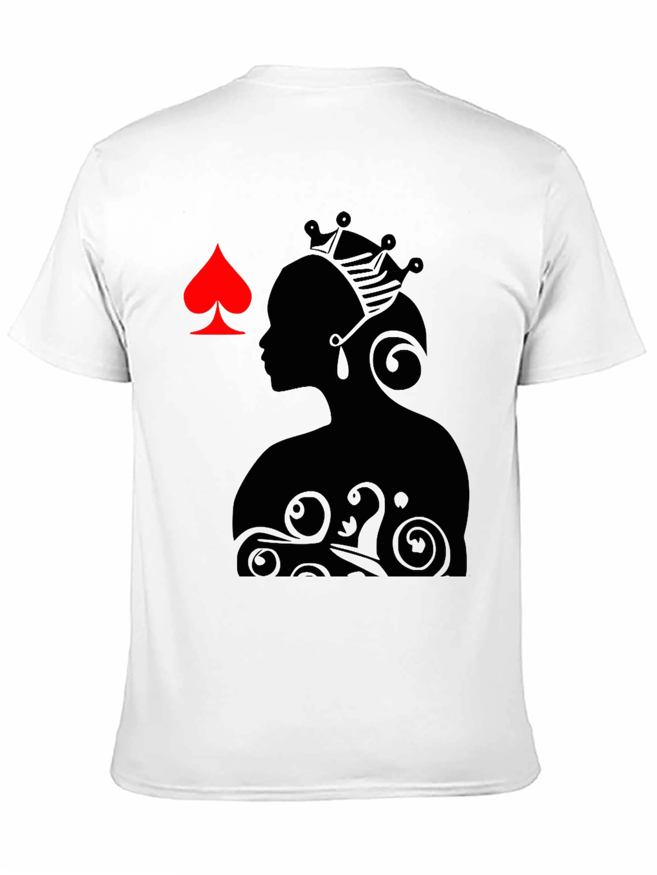 Queen of Spades Graphic Tee - Black