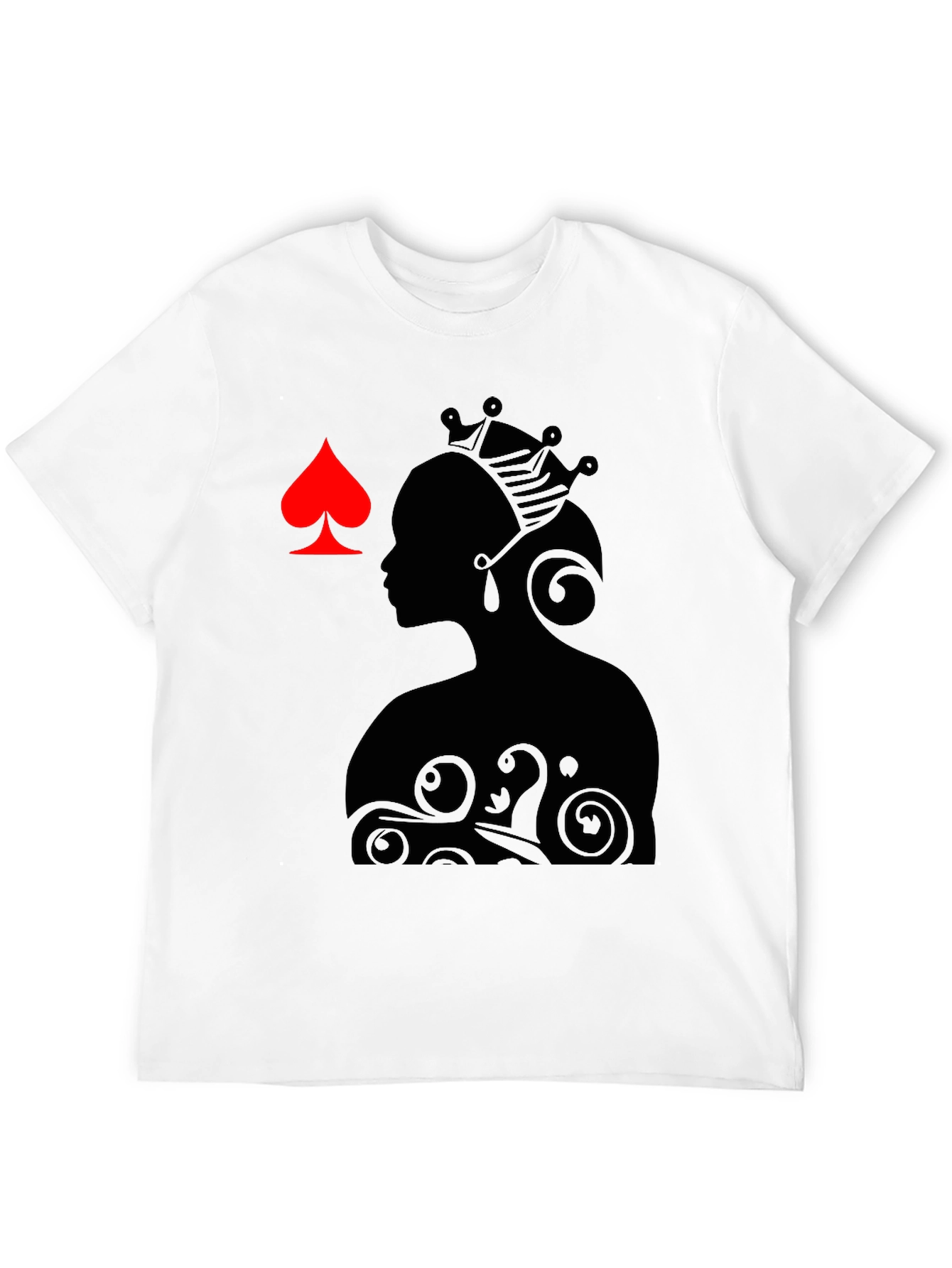 Queen of Spades Graphic Tee - Black