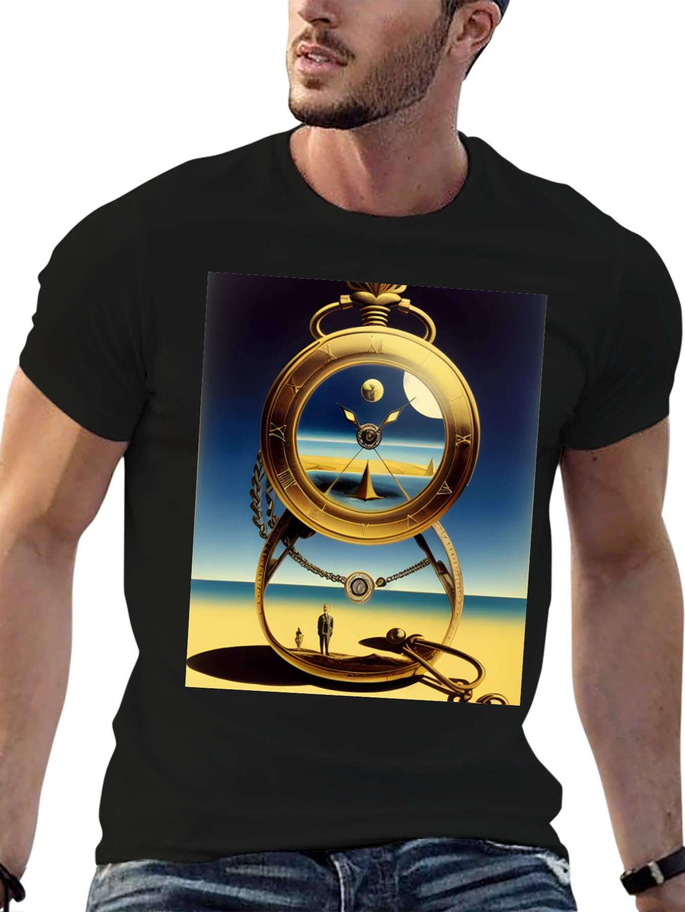 Surreal Pocket Watch Graphic Tee
