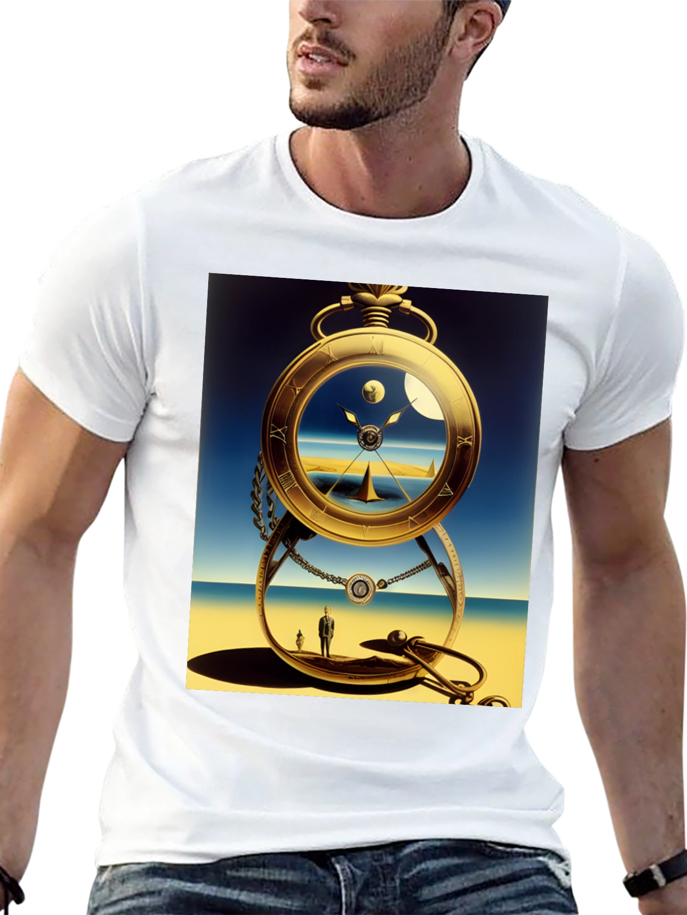 Surreal Pocket Watch Graphic Tee