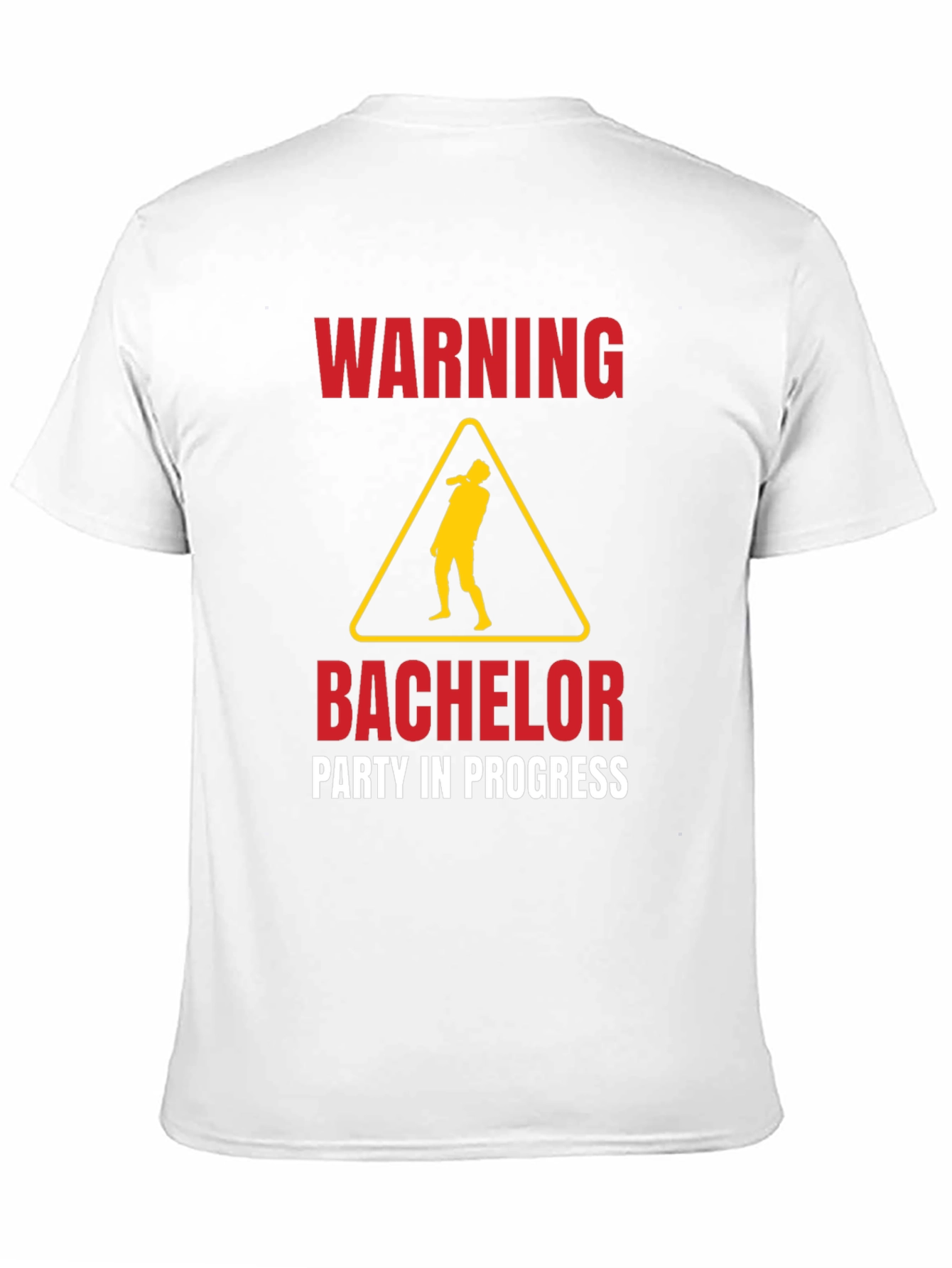 Warning Bachelor Party in Progress Graphic Tee