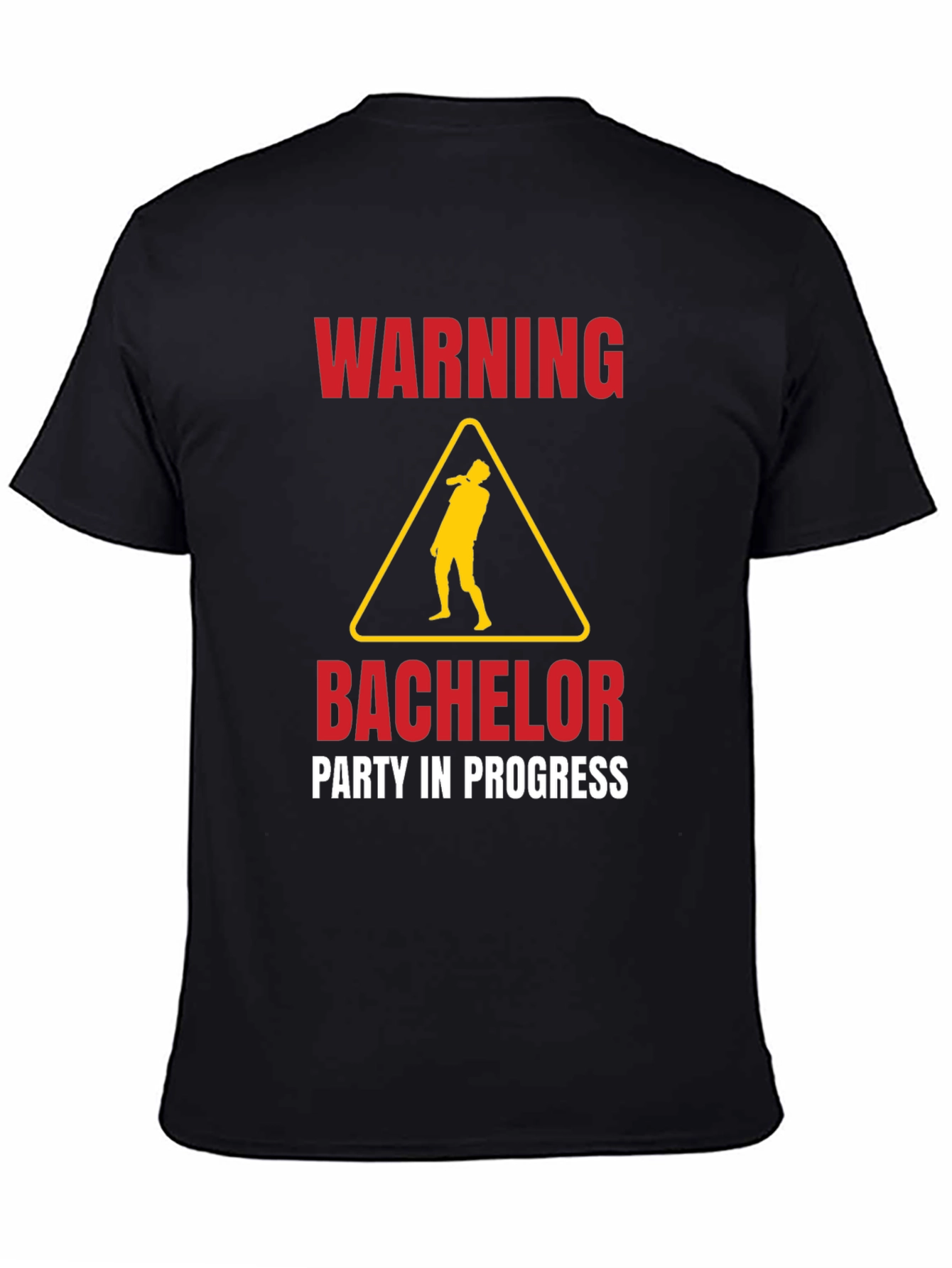 Warning Bachelor Party in Progress Graphic Tee