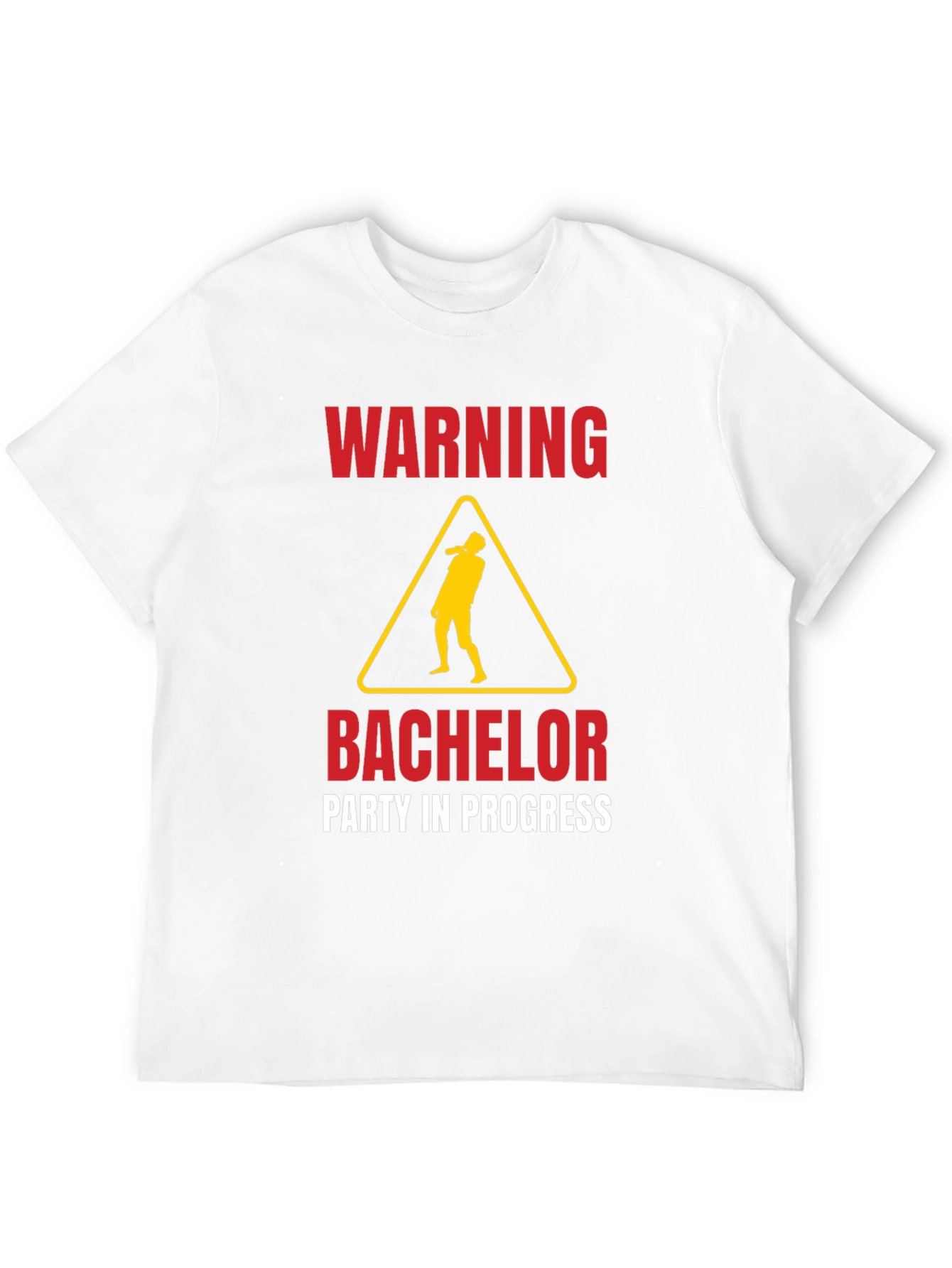 Warning Bachelor Party in Progress Graphic Tee